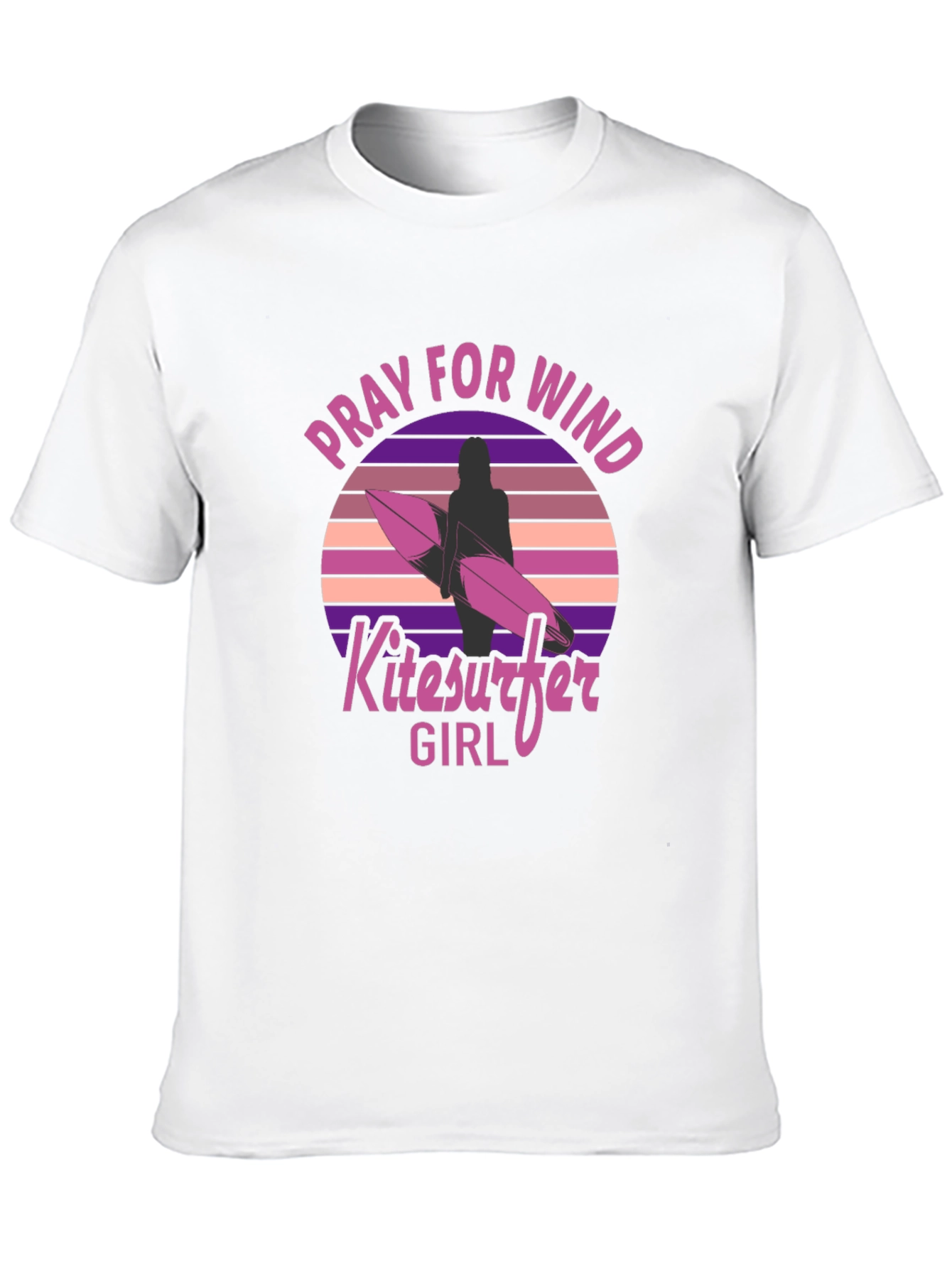 Pray for Wind Kitesurfer Girl T-Shirt