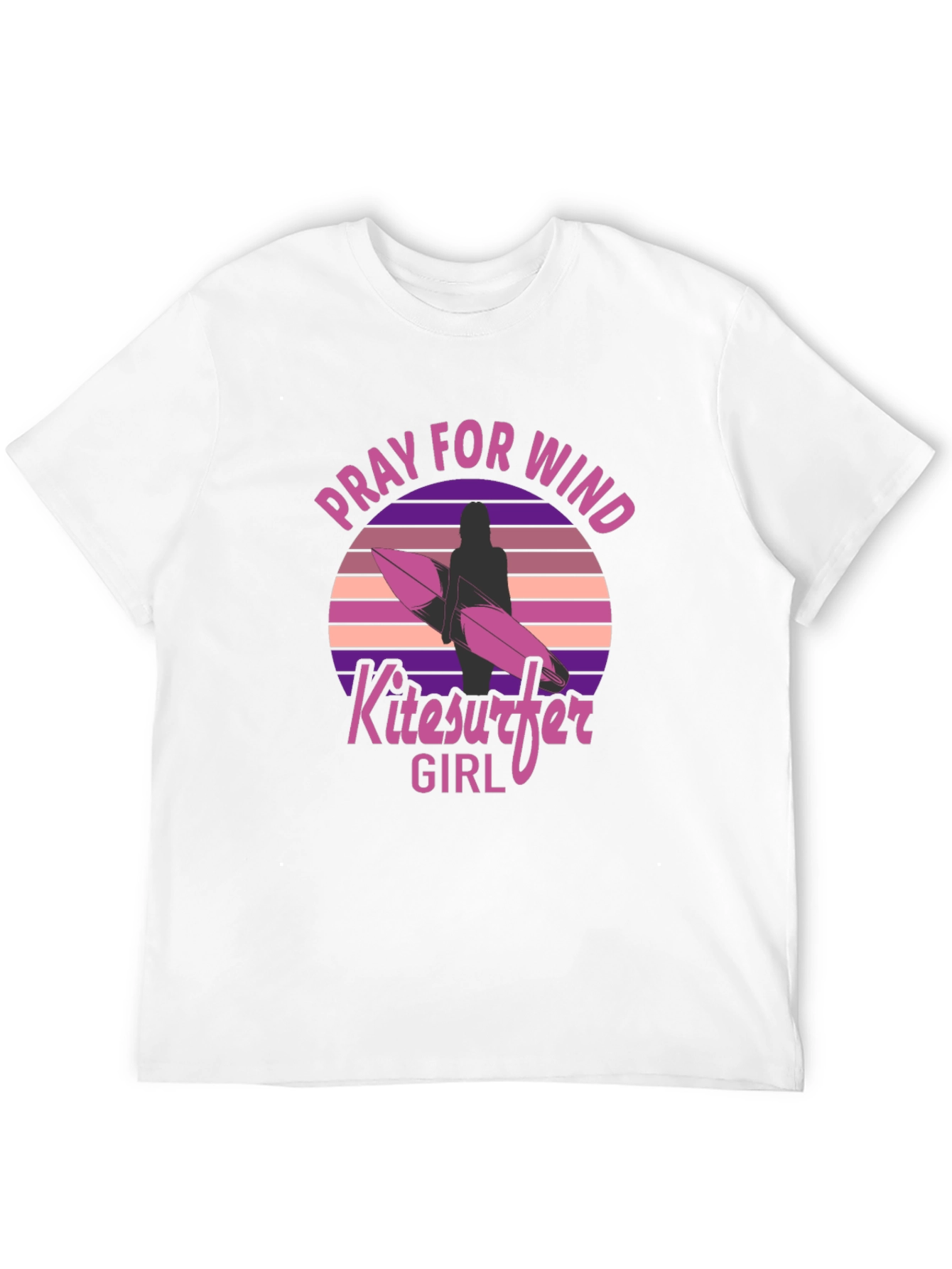 Pray for Wind Kitesurfer Girl T-Shirt