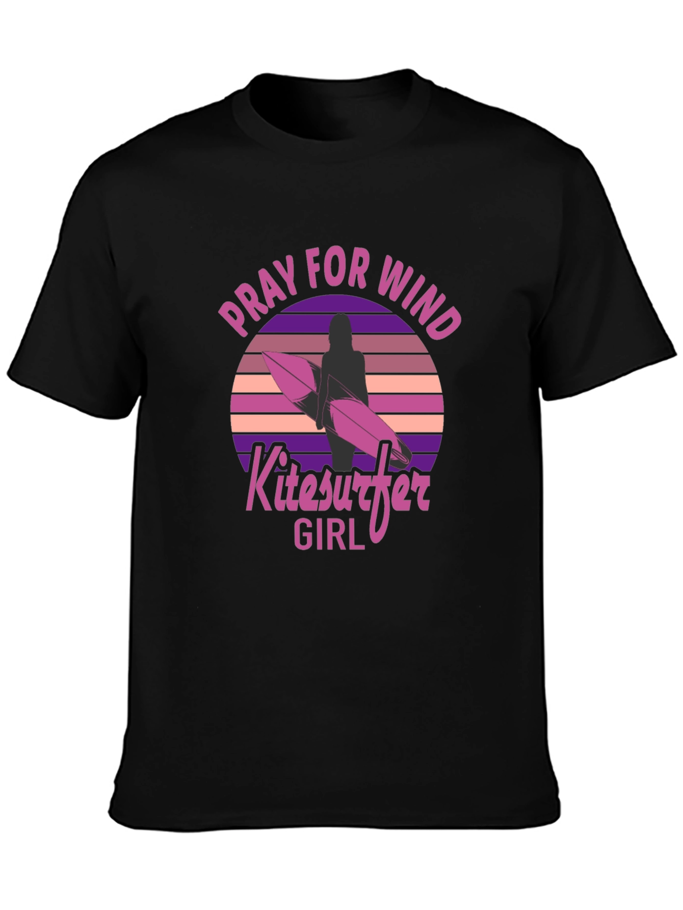 Pray for Wind Kitesurfer Girl T-Shirt