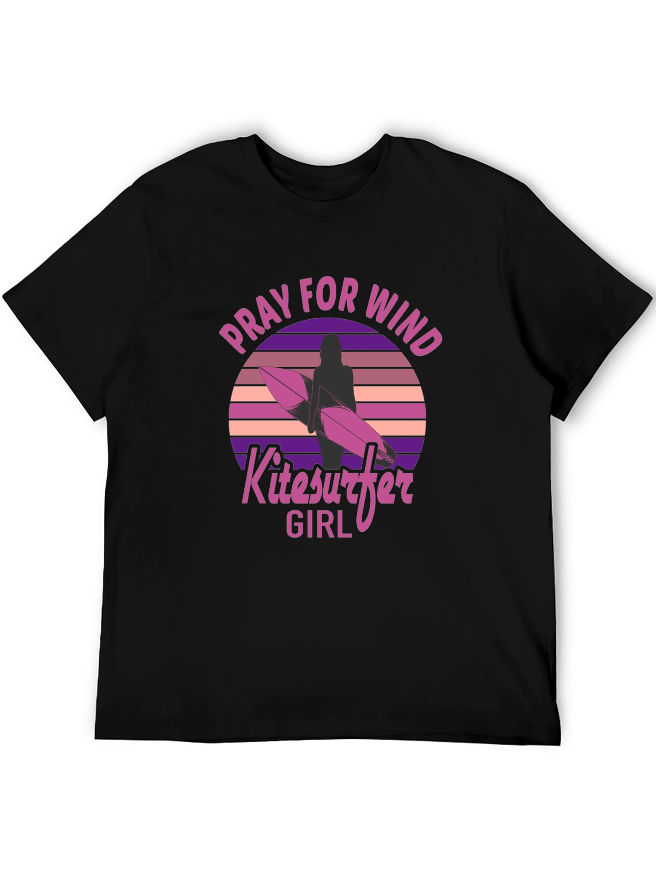 Pray for Wind Kitesurfer Girl T-Shirt