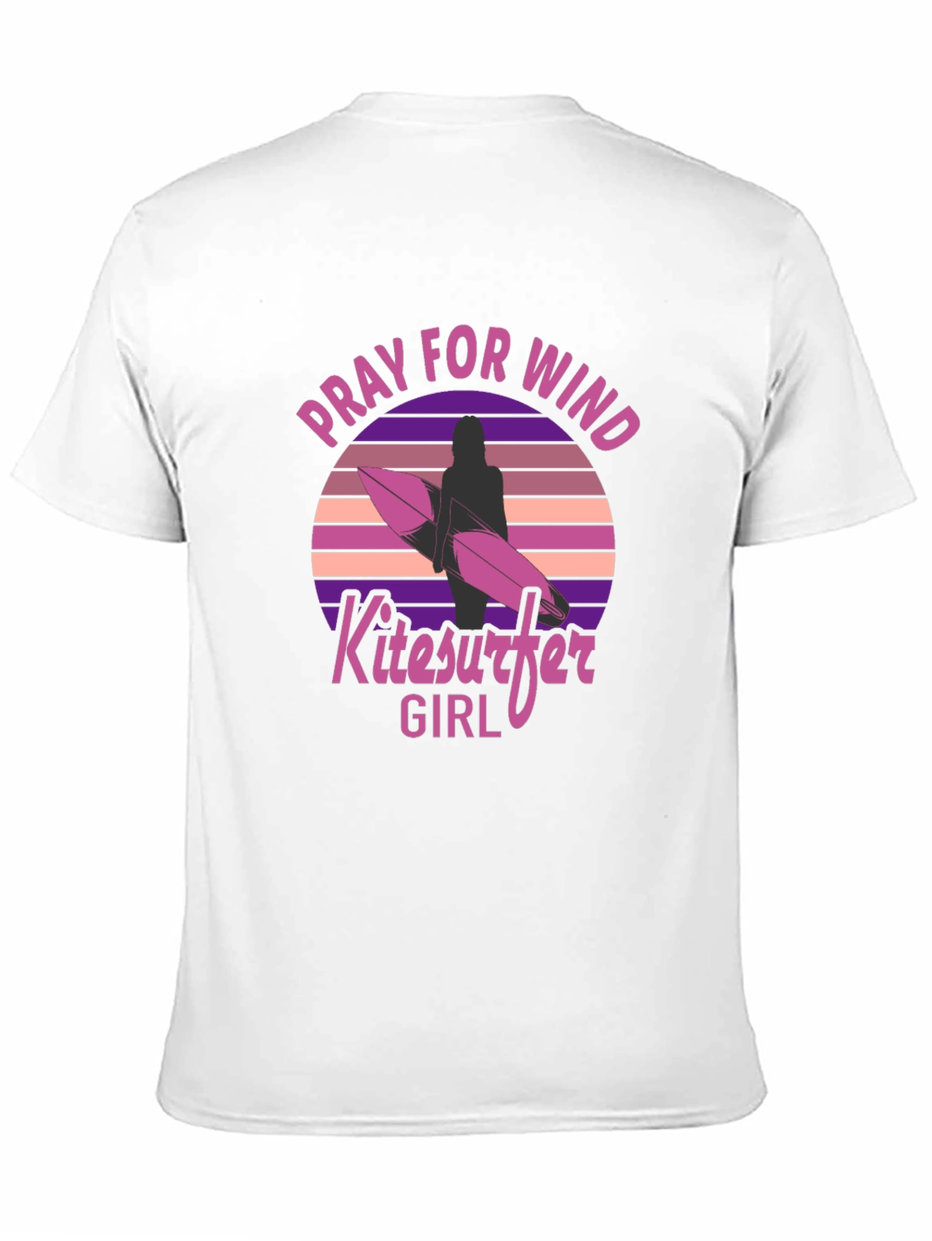 Pray for Wind Kitesurfer Girl T-Shirt
