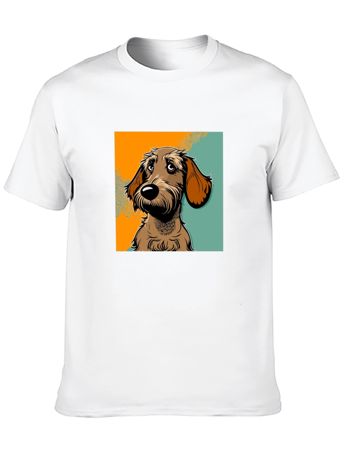 Dog Graphic T-Shirt - Black Short Sleeve Tee