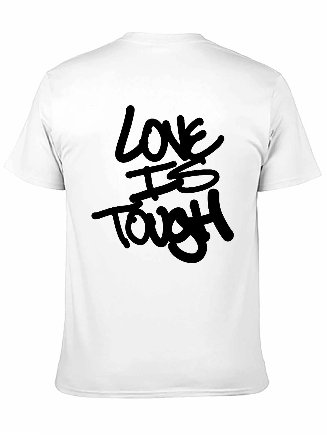 Love Is Tough Black Graphic Tee