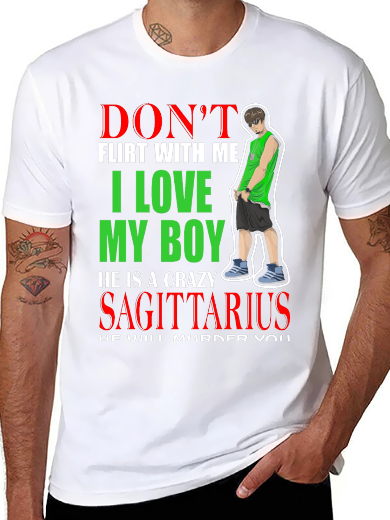 Dont Flirt With Me Sagittarius Boy T-Shirt