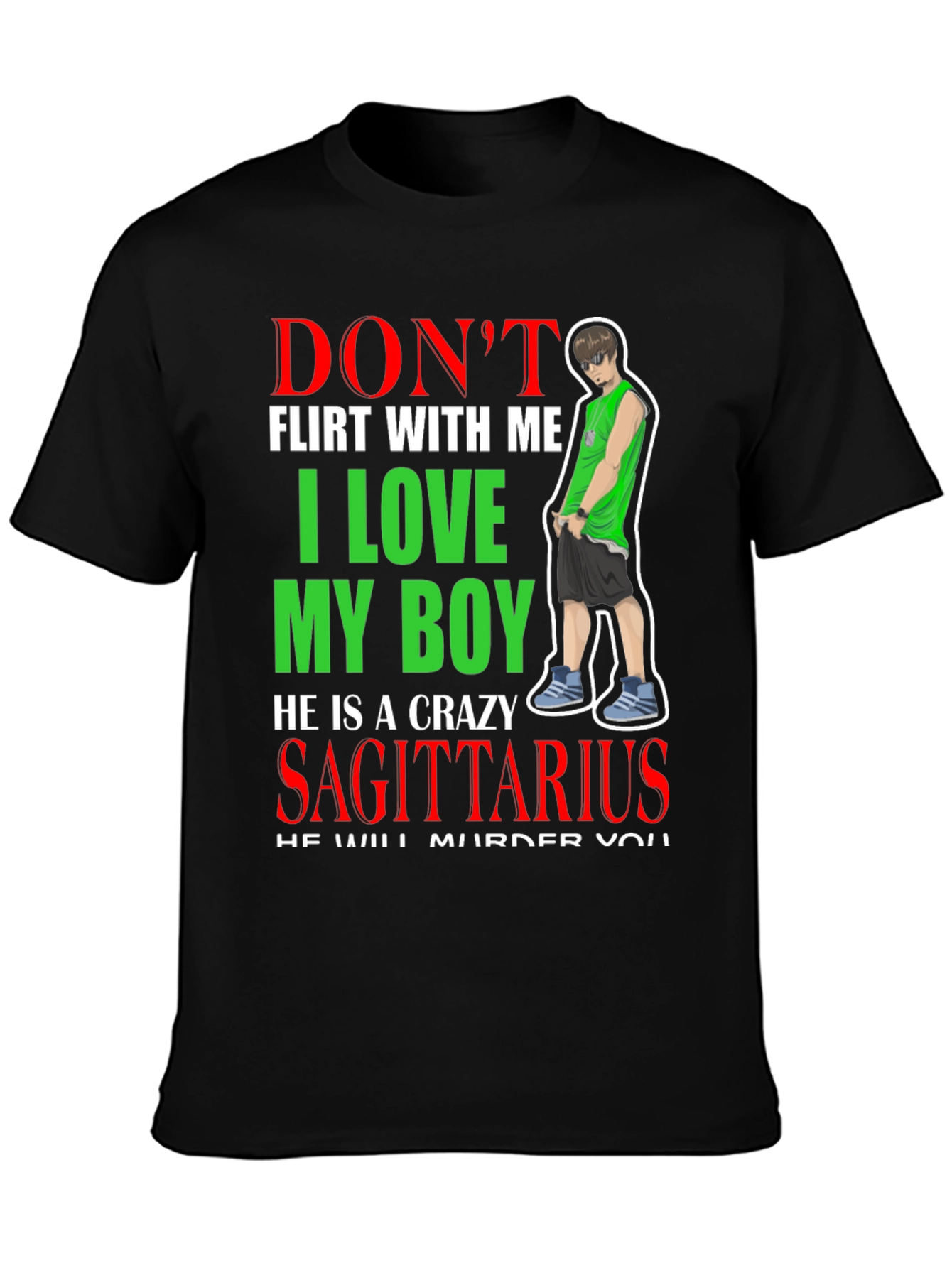 Dont Flirt With Me Sagittarius Boy T-Shirt