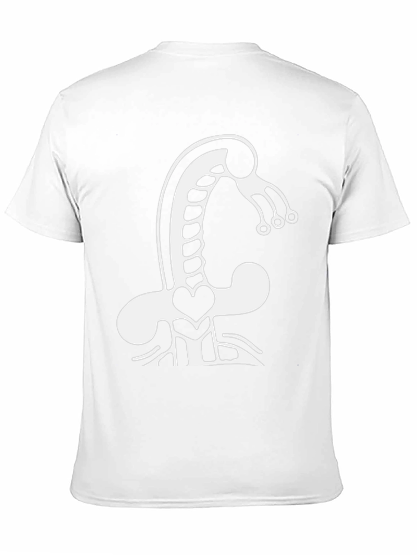 Abstract Creature Graphic Tee - Black