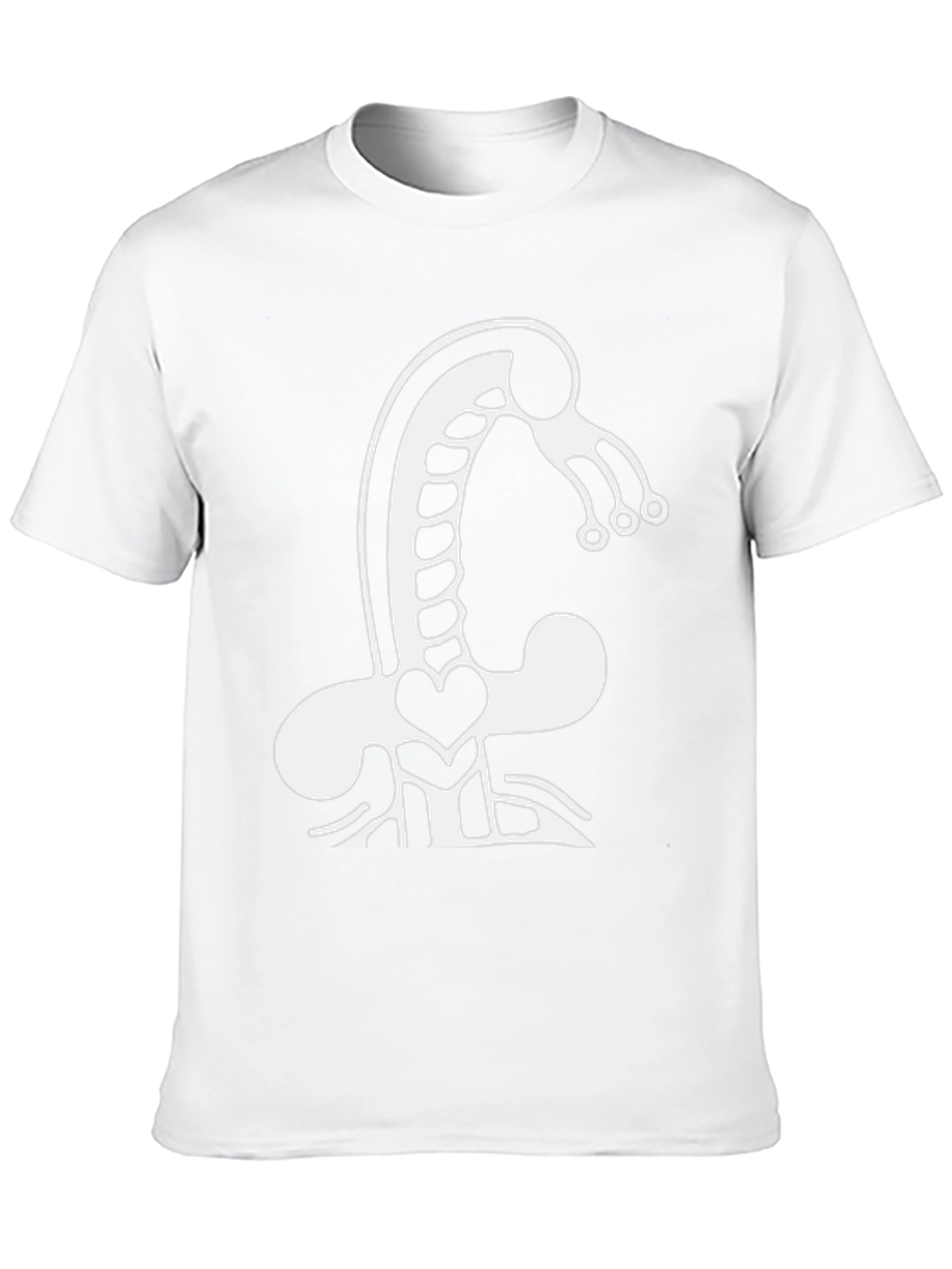 Abstract Creature Graphic Tee - Black
