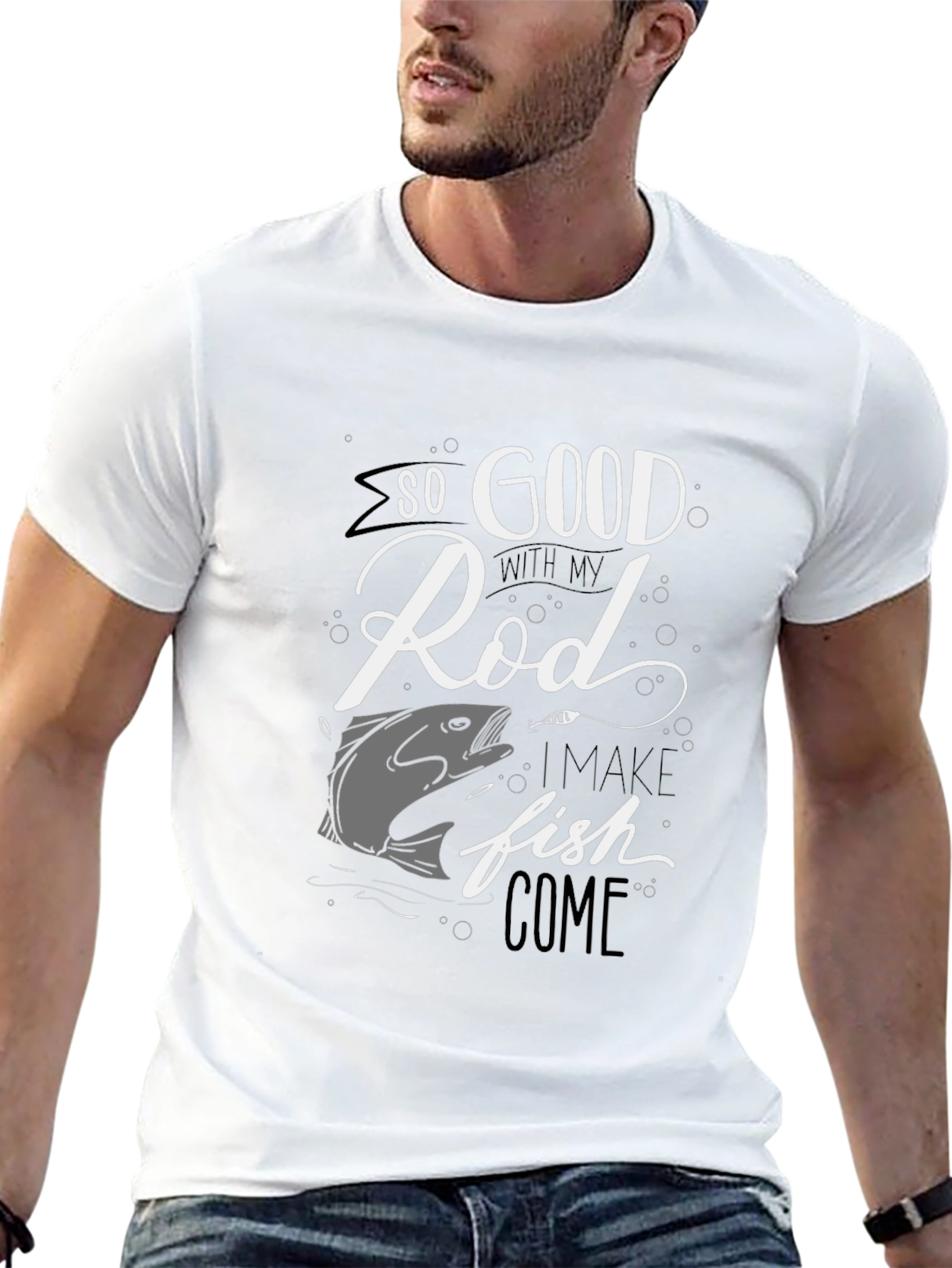 Funny Fishing T-Shirt - So Good With My Rod