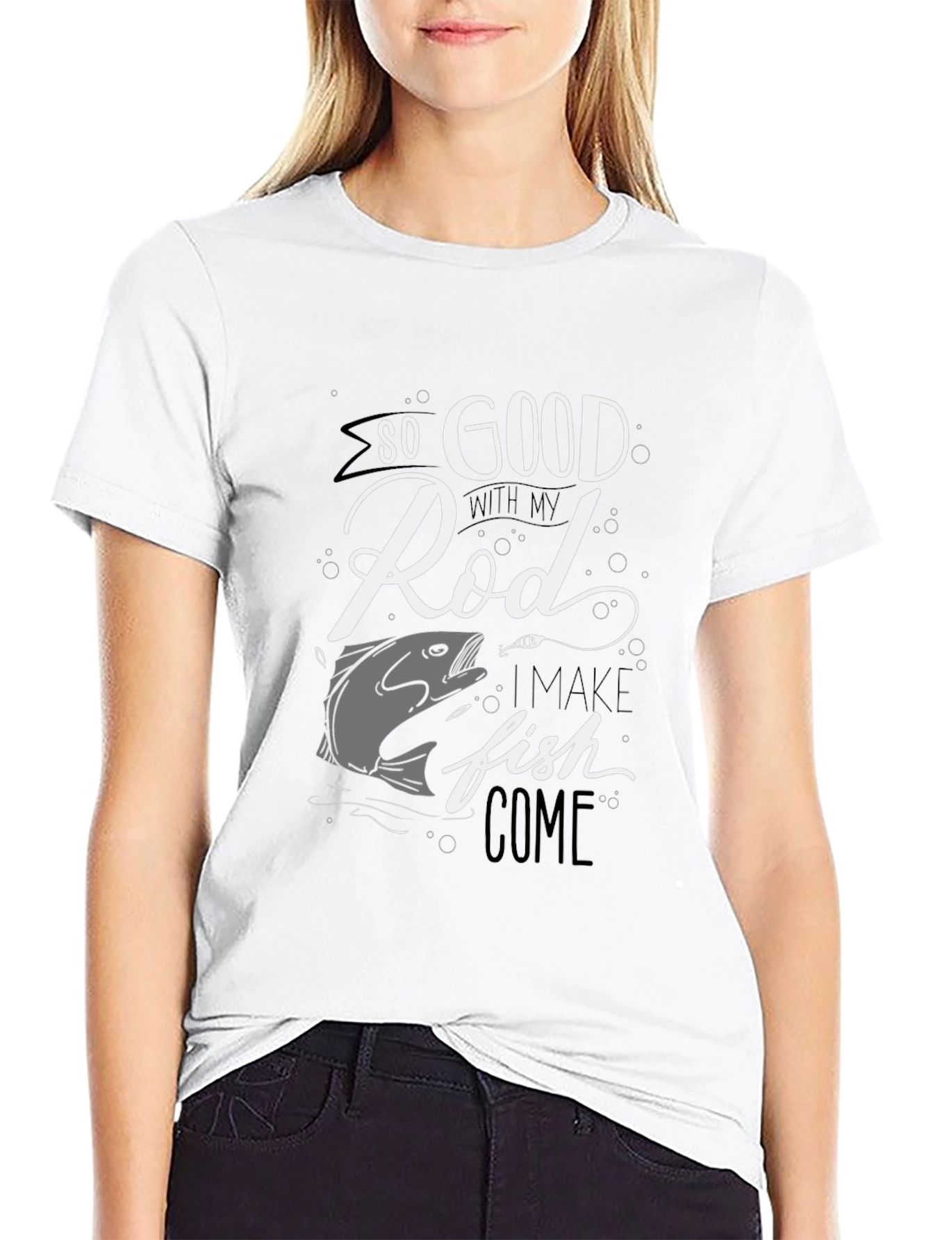 Funny Fishing T-Shirt - So Good With My Rod