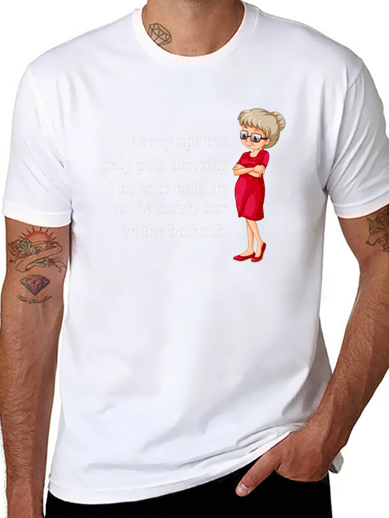 Funny Pole Dancing T-Shirt for Grandmas