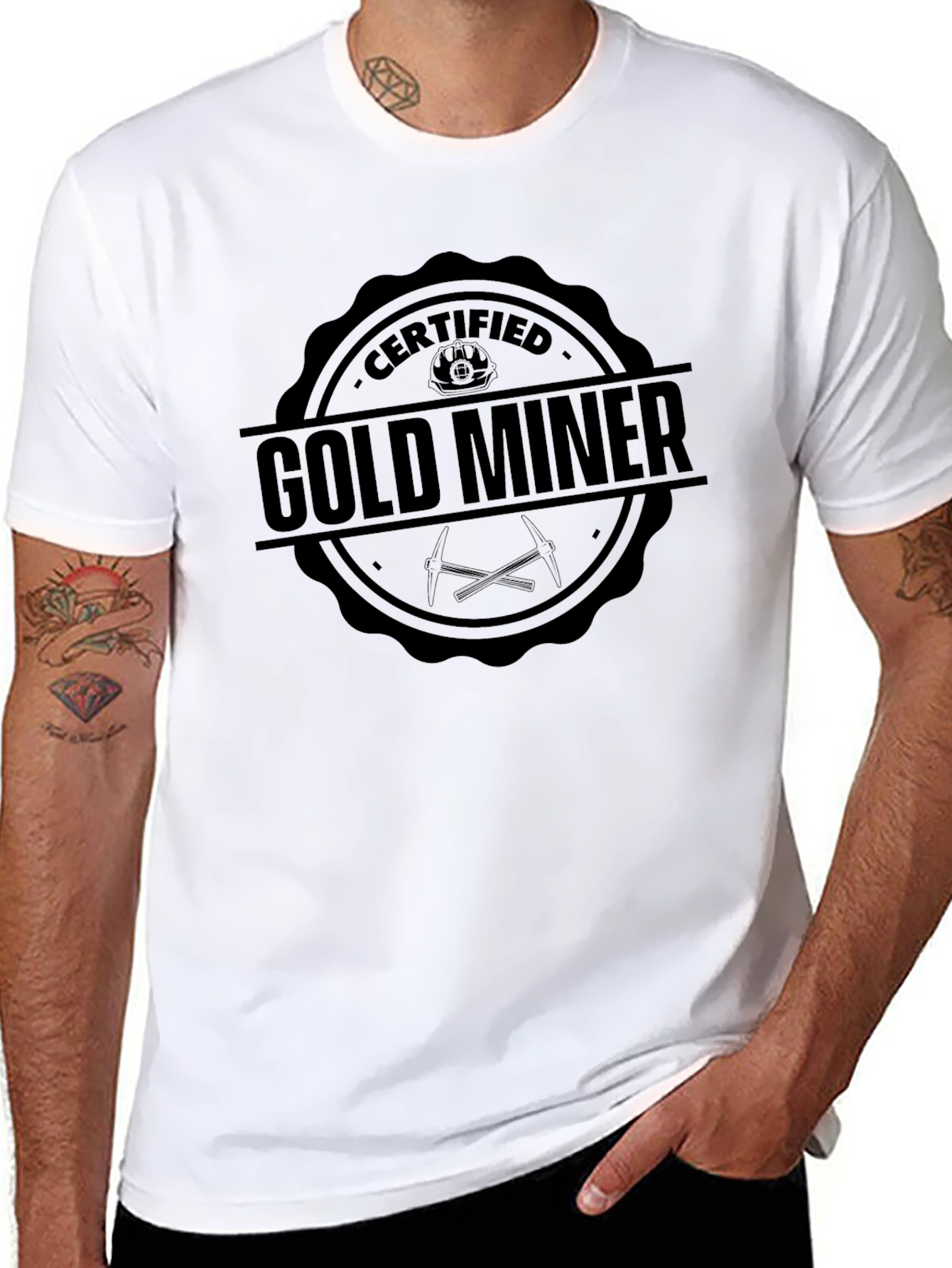 Certified Gold Miner Black T-Shirt