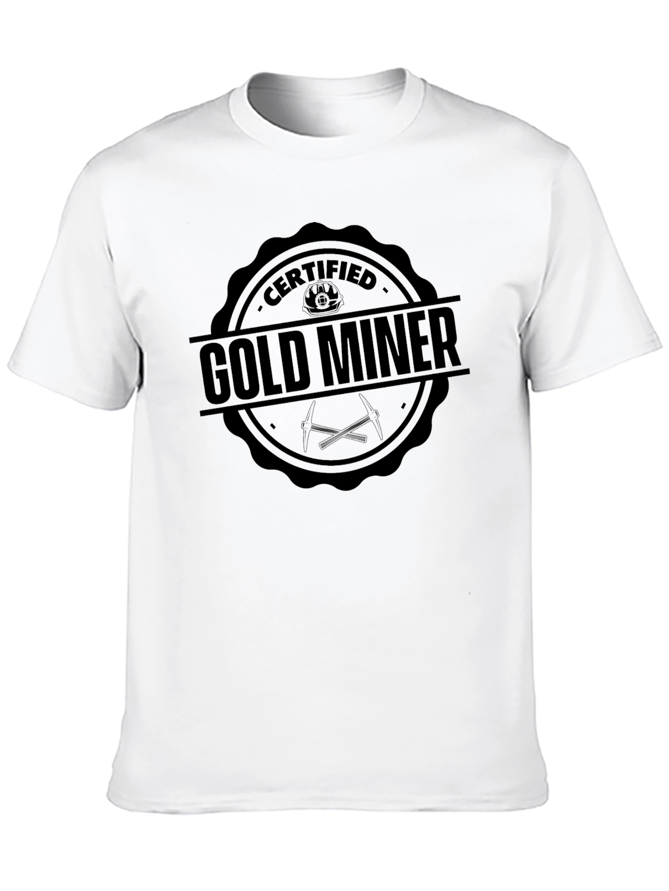 Certified Gold Miner Black T-Shirt