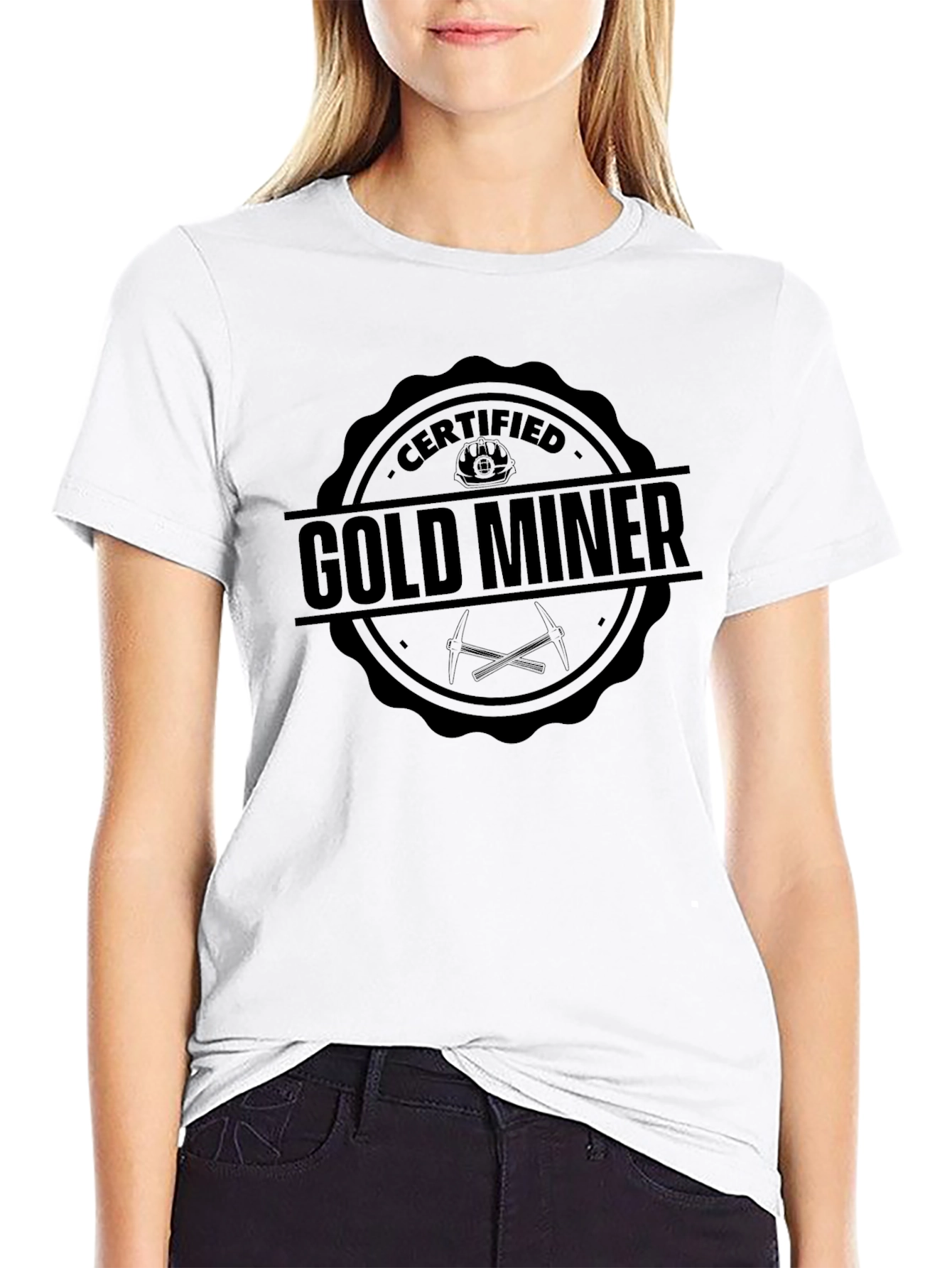 Certified Gold Miner Black T-Shirt