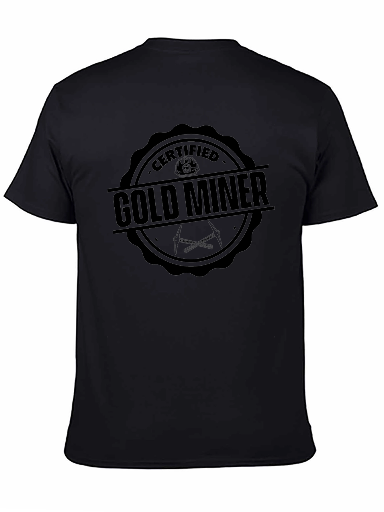 Certified Gold Miner Black T-Shirt