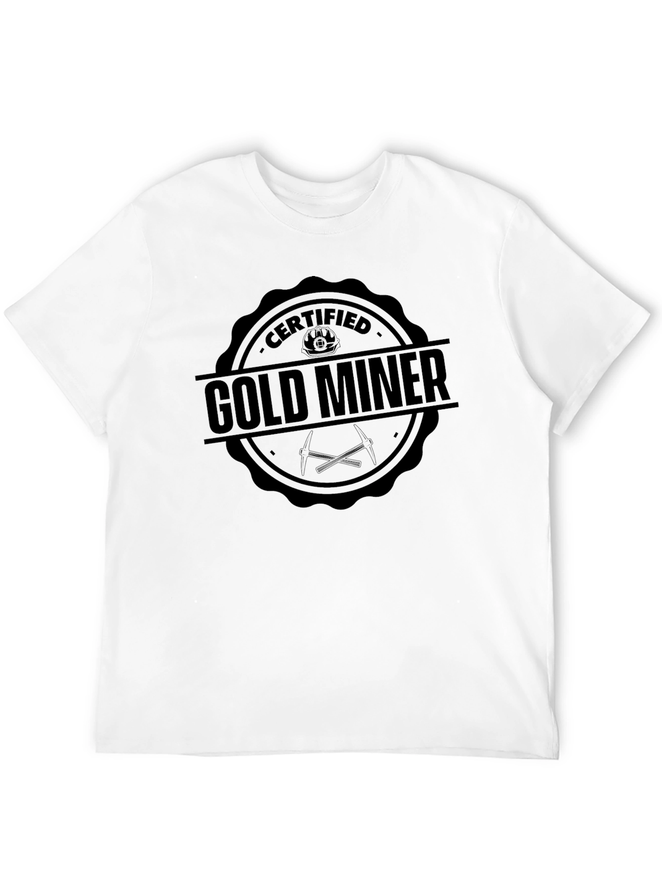 Certified Gold Miner Black T-Shirt