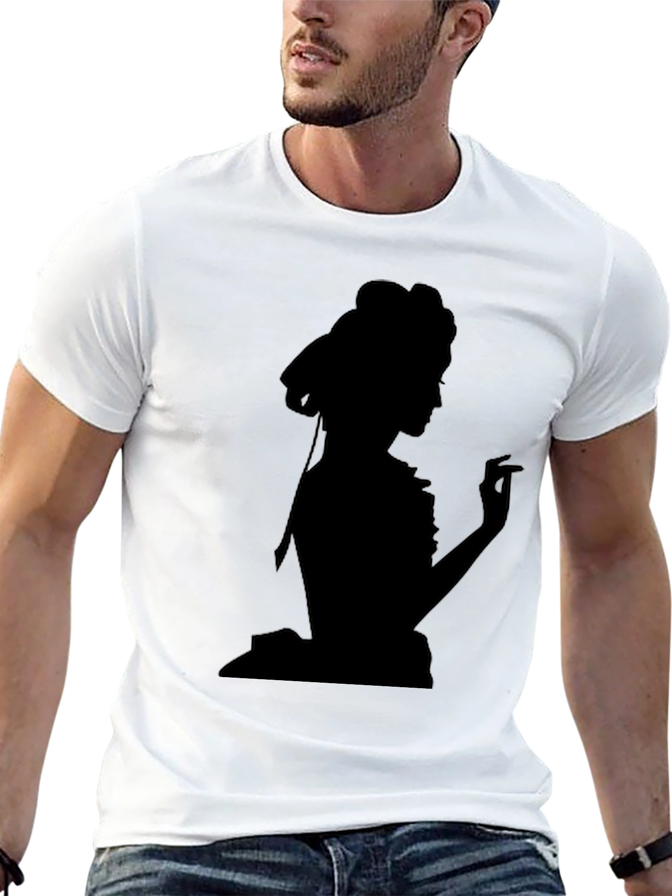 Silhouette Lady Black T-Shirt