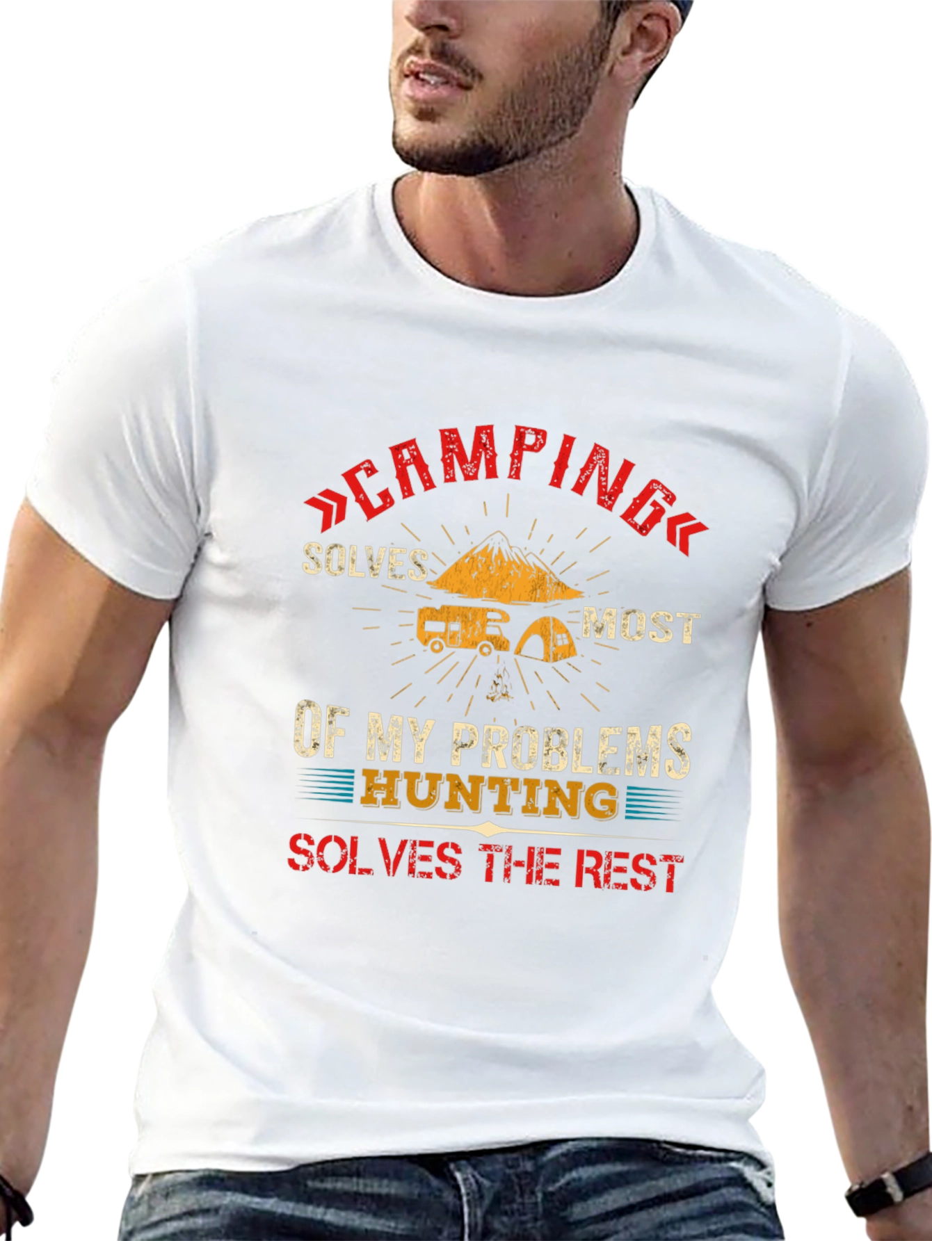 Camping & Hunting Solve Problems T-Shirt