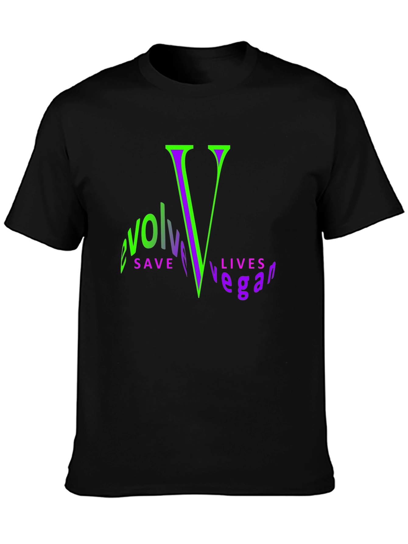 Evolve Vegan Graphic Tee - Save Lives