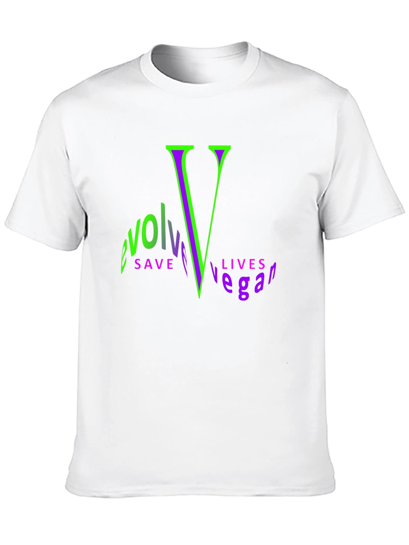 Evolve Vegan Graphic Tee - Save Lives
