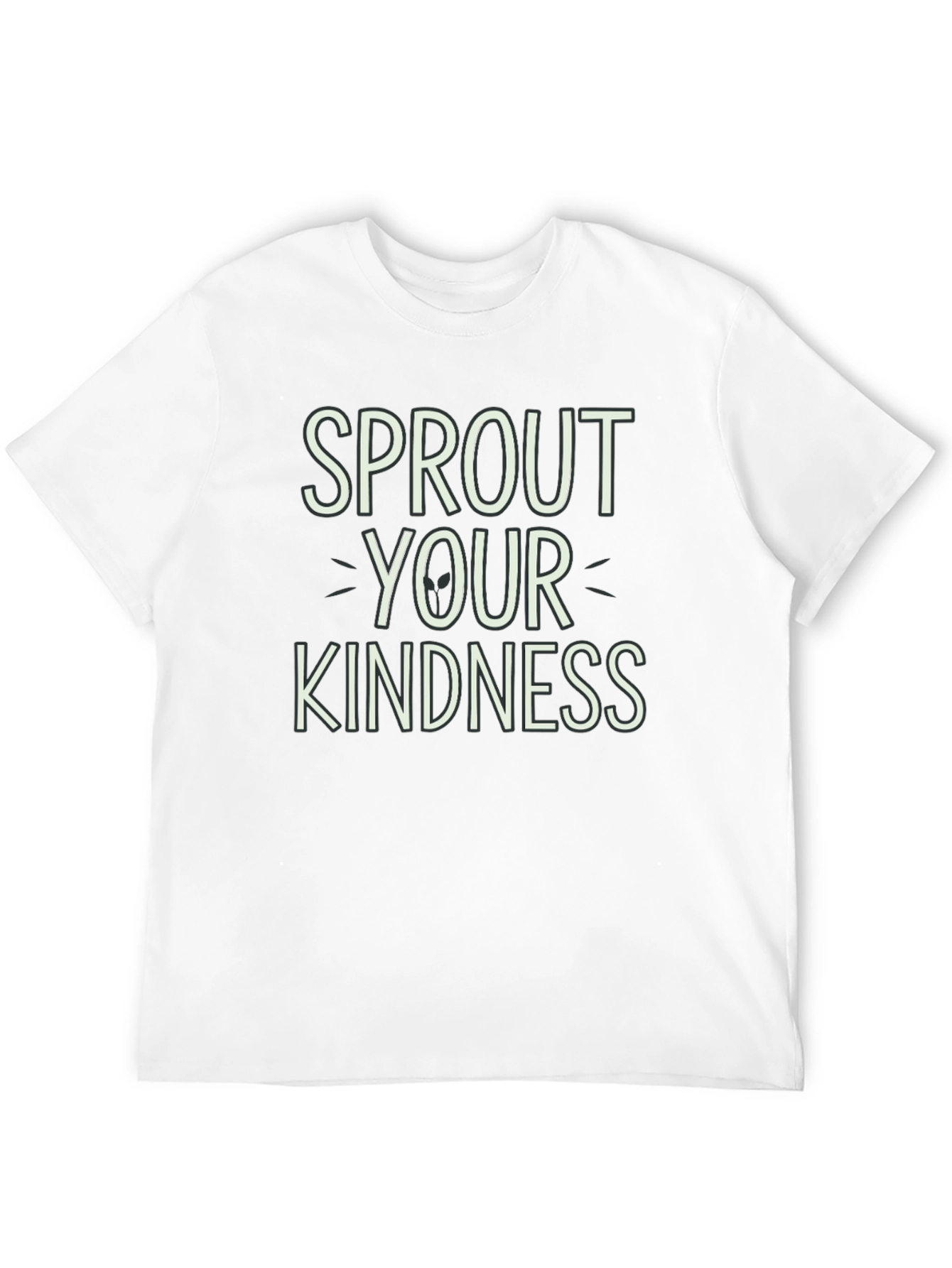 Sprout Your Kindness Black Graphic Tee