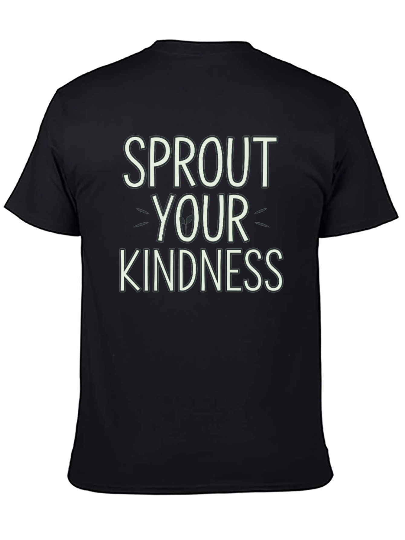Sprout Your Kindness Black Graphic Tee