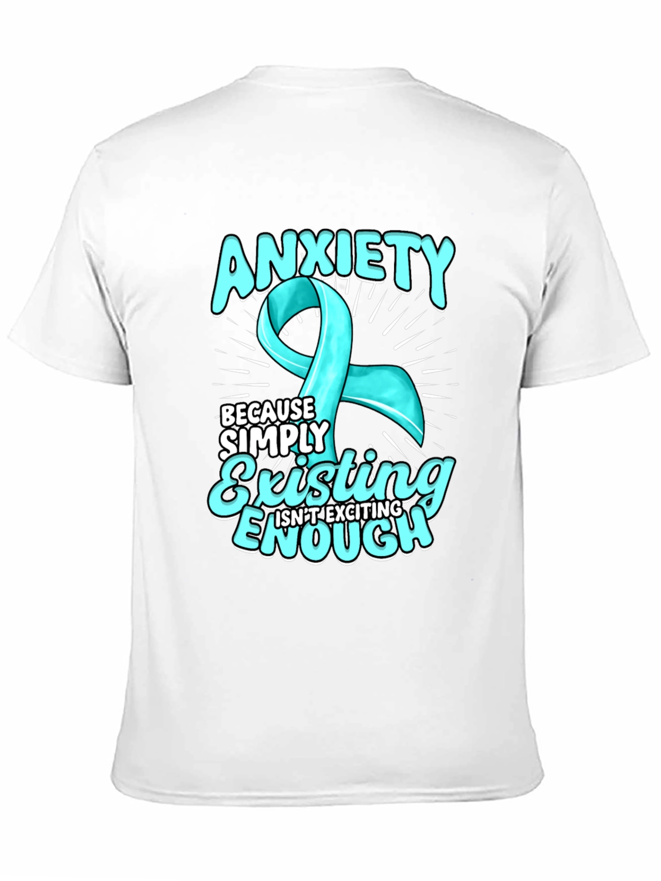 Anxiety Ribbon T-Shirt - Mental Health Awareness