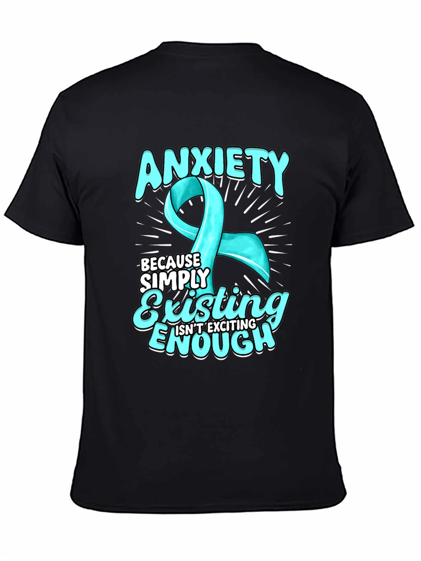 Anxiety Ribbon T-Shirt - Mental Health Awareness