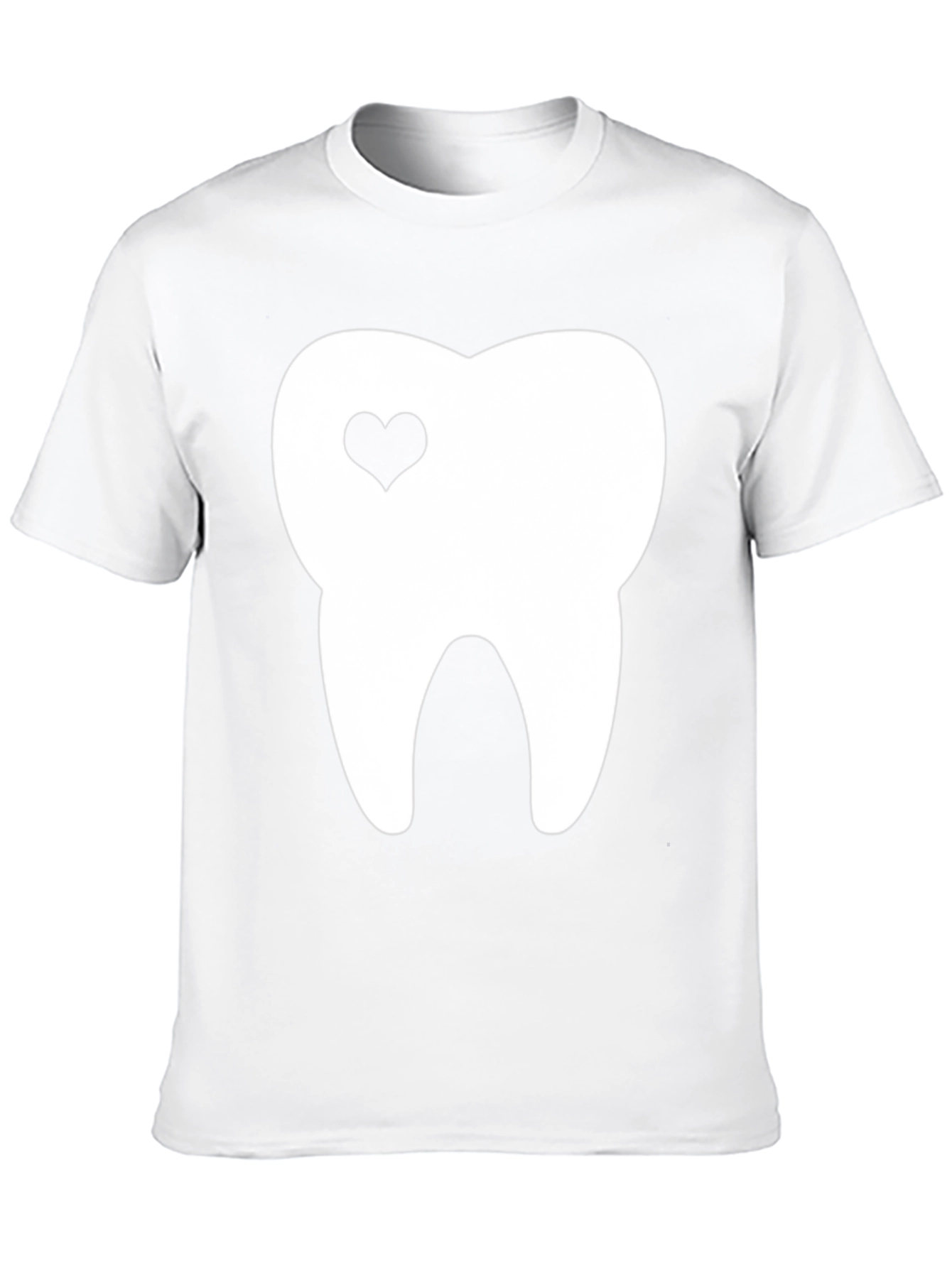 Tooth With Heart Graphic Tee - Black