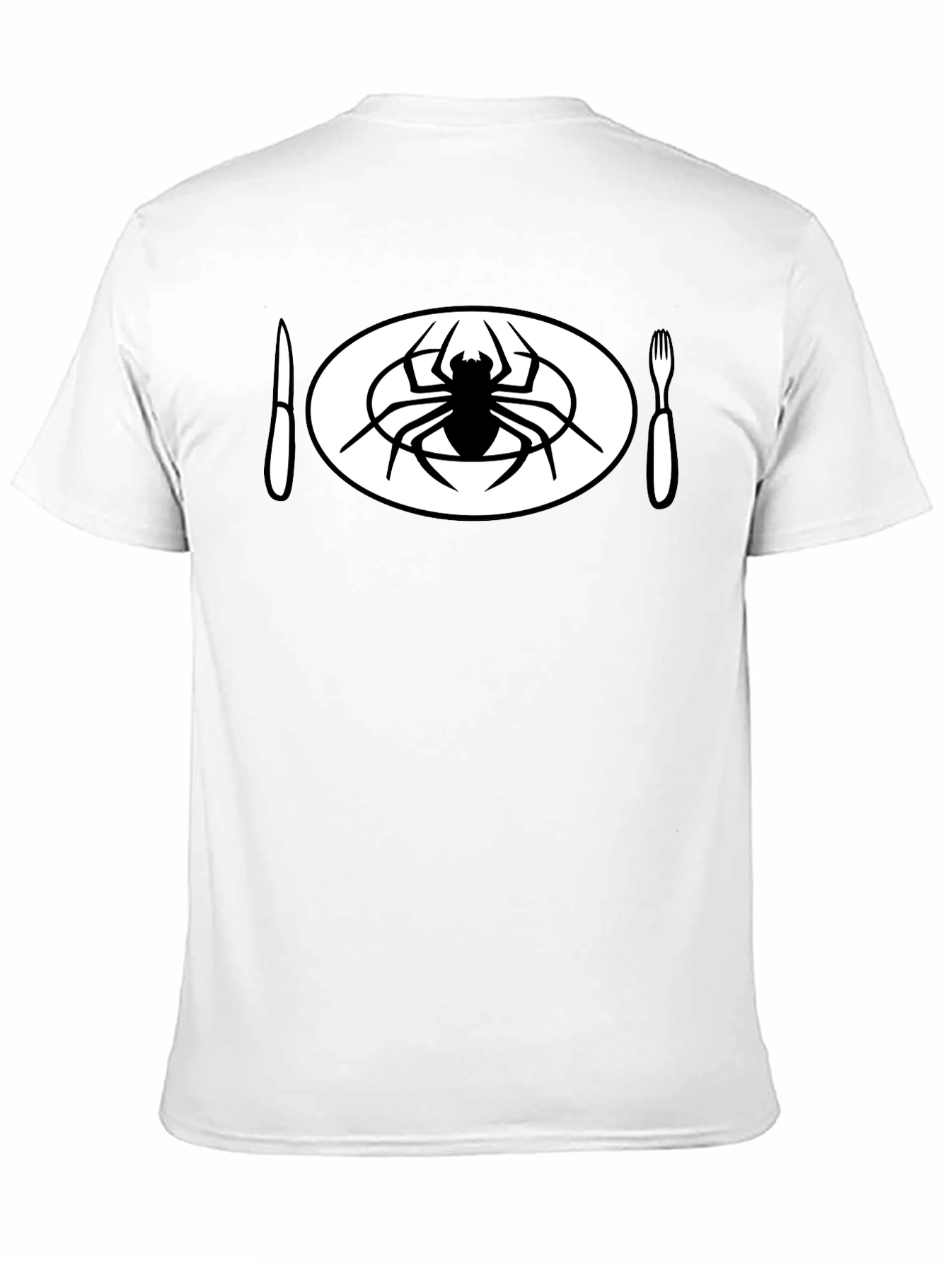 Spider Meal Black T-Shirt - Unique Graphic Tee