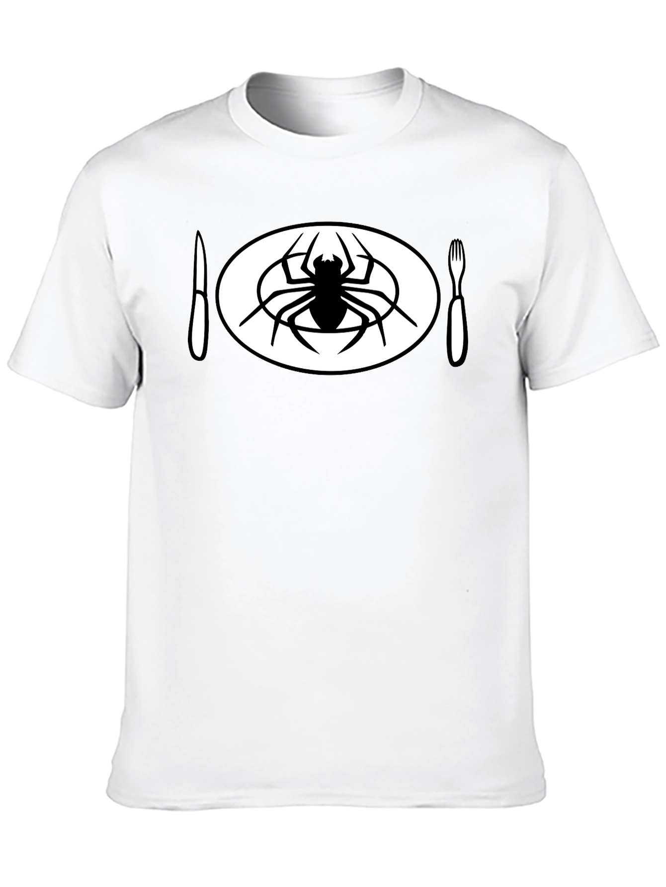 Spider Meal Black T-Shirt - Unique Graphic Tee