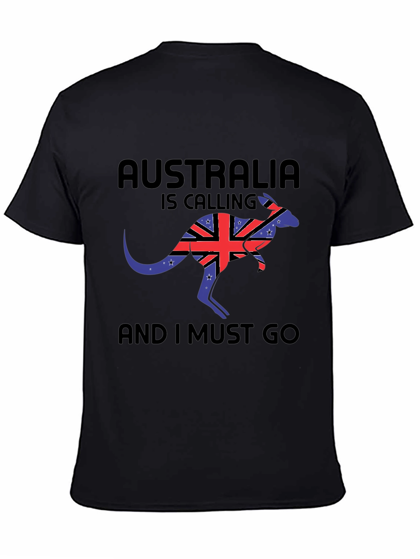 Australia Calling Black T-Shirt