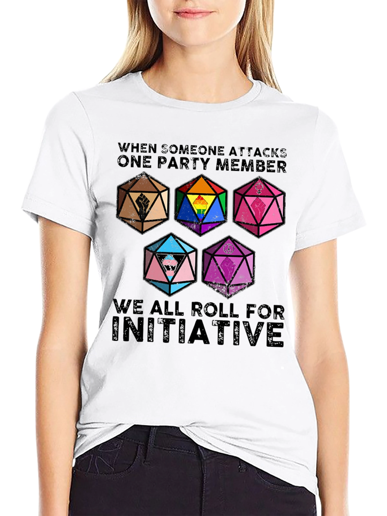 D&D Initiative T-Shirt - Allyship & Inclusivity