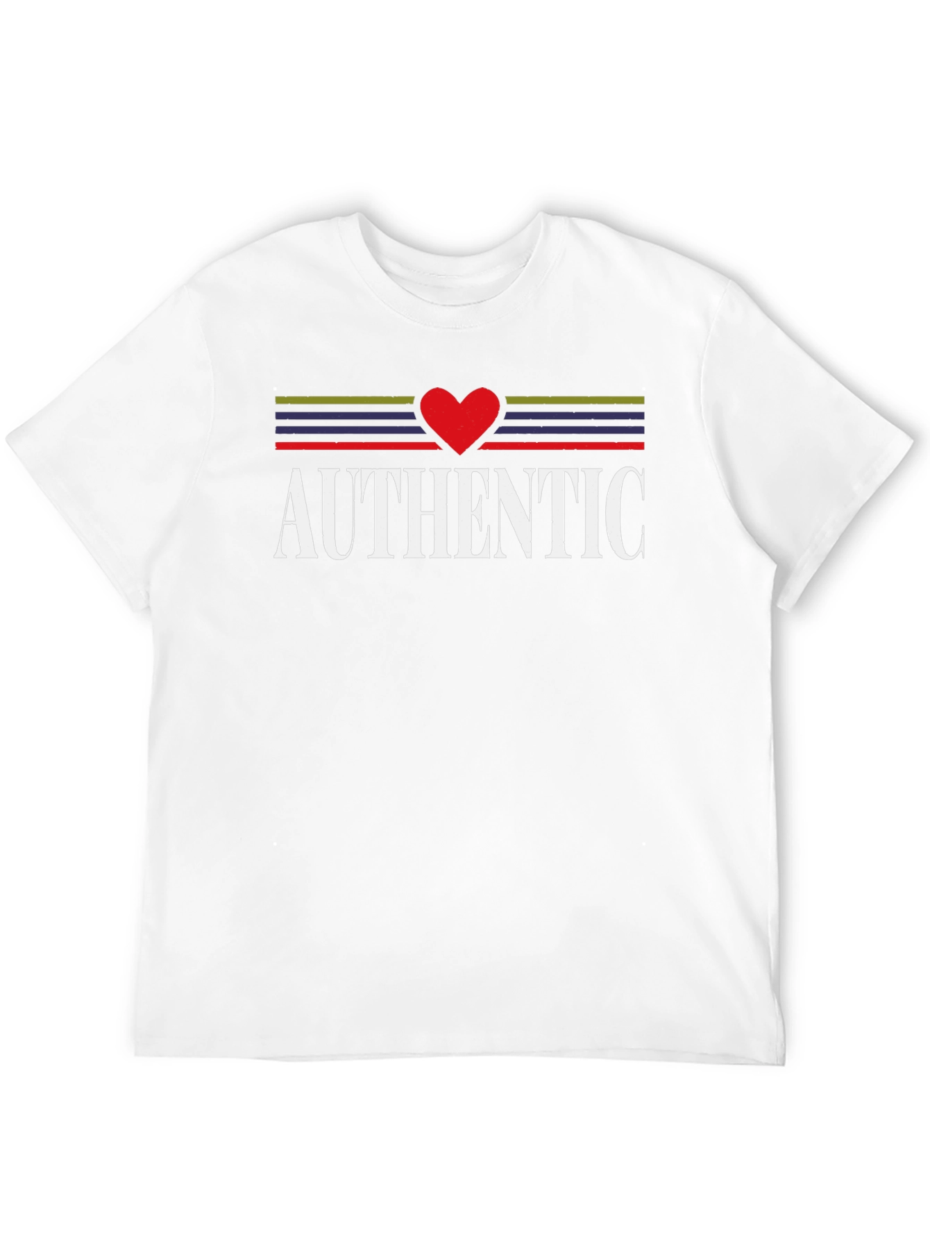 Authentic Heart Graphic T-Shirt - Black