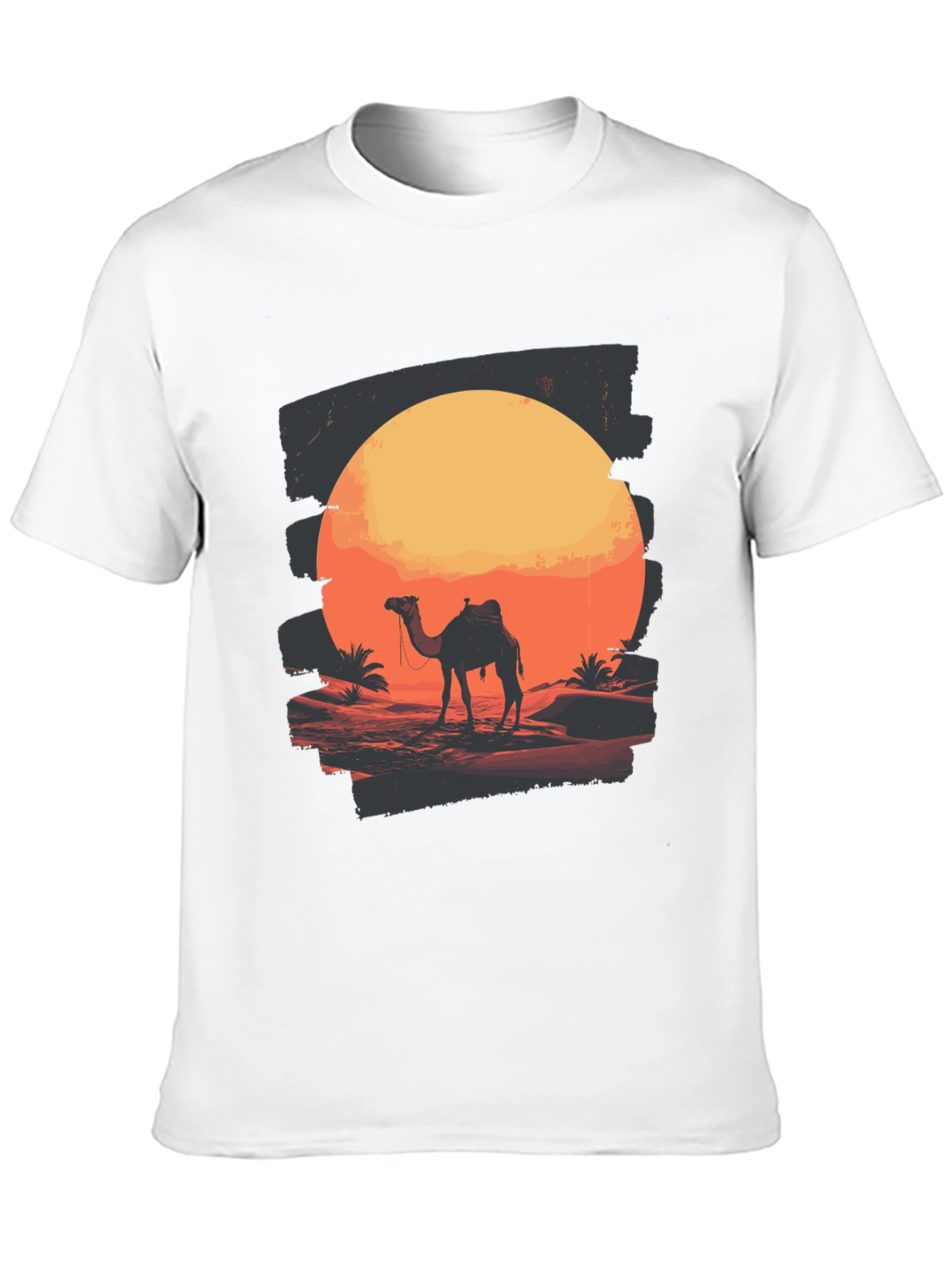 Desert Sunset Camel Graphic T-Shirt