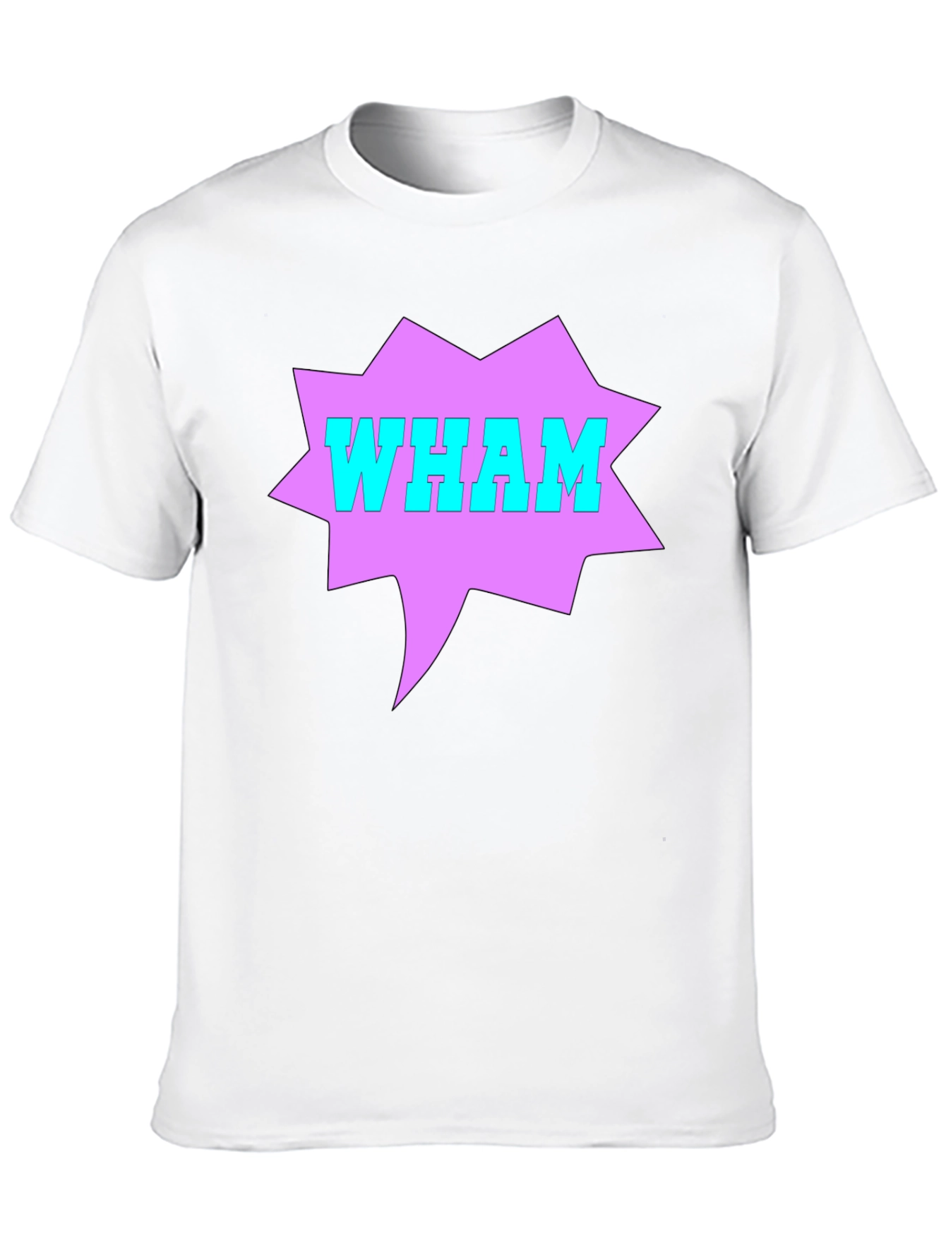 WHAM! Graphic Print T-Shirt - Retro Pop Culture Tee