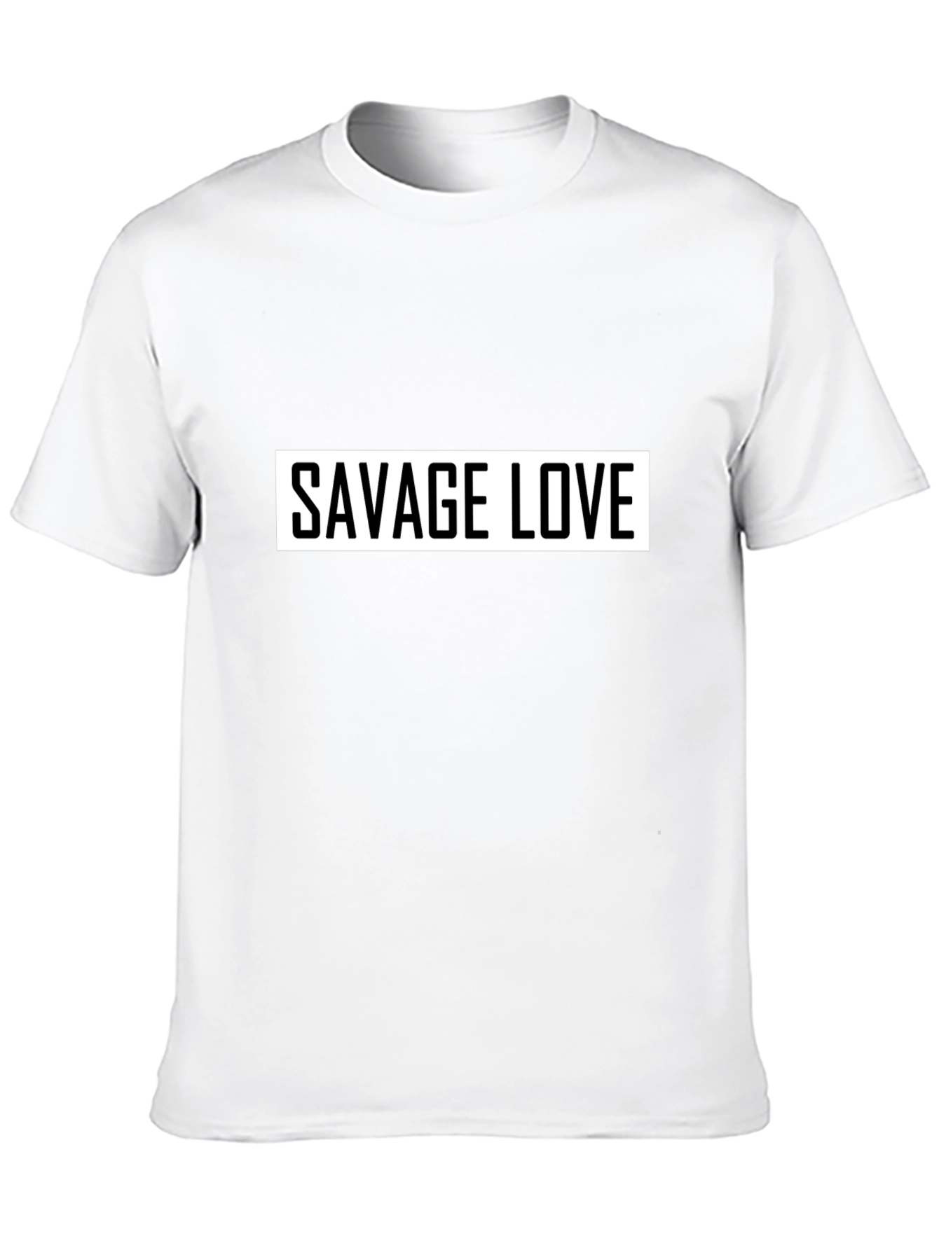 Savage Love Graphic Tee - Black Cotton Casual Wear