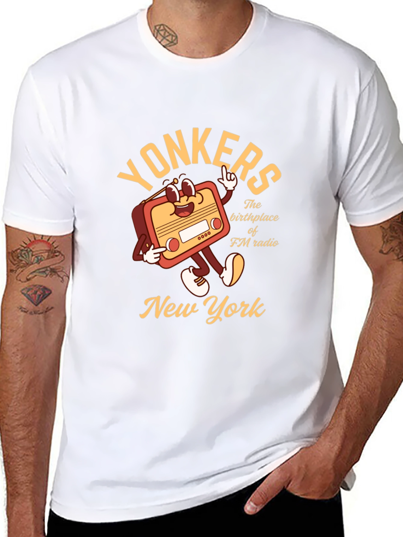 Yonkers NY FM Radio Graphic T-Shirt