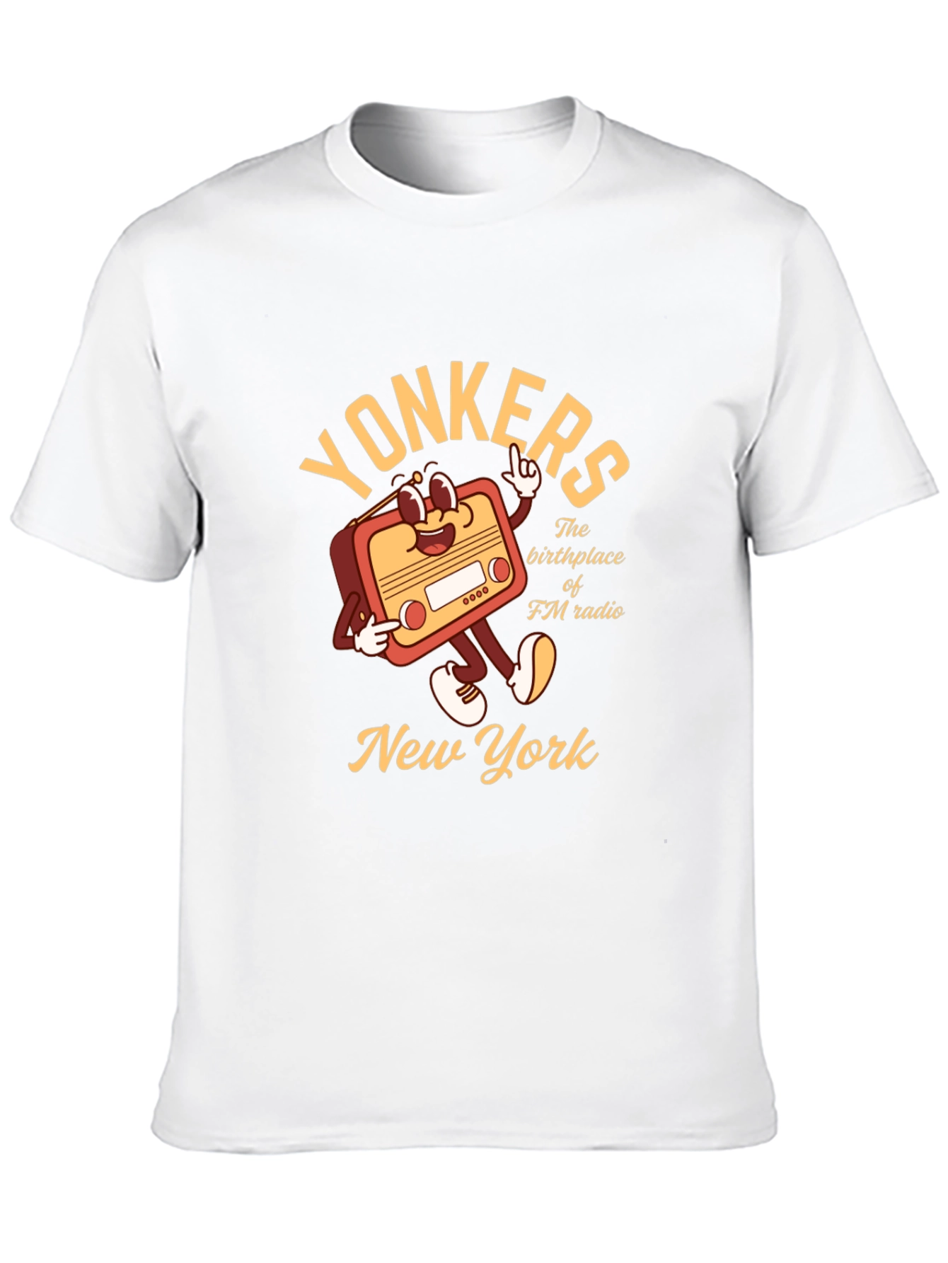Yonkers NY FM Radio Graphic T-Shirt