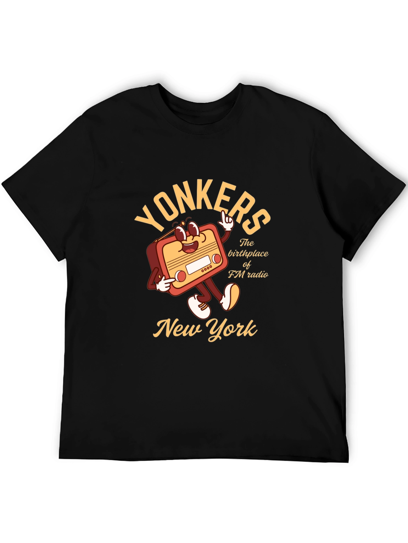Yonkers NY FM Radio Graphic T-Shirt