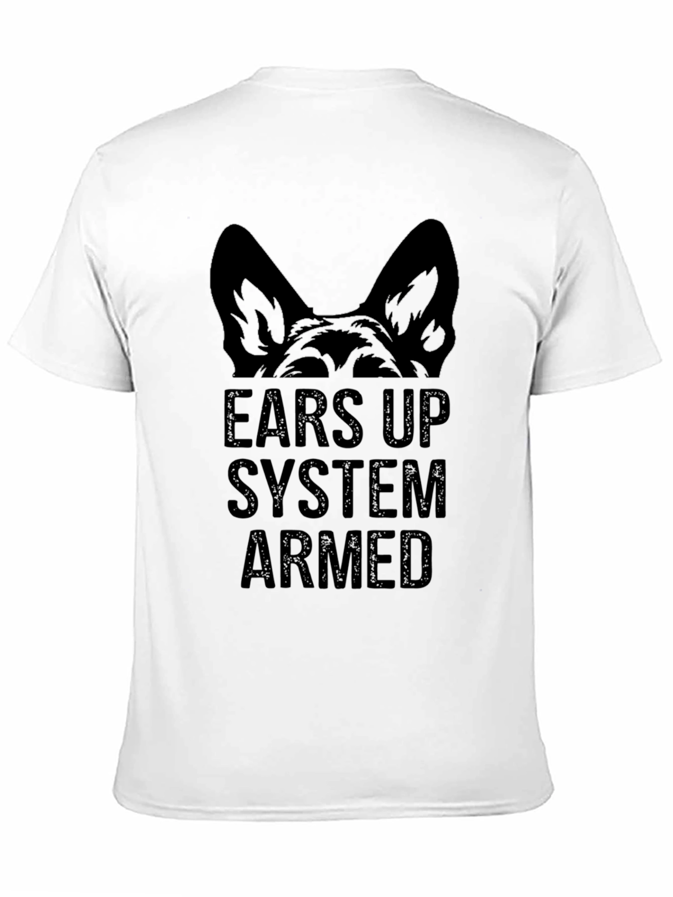 Ears Up System Armed Black Graphic Tee