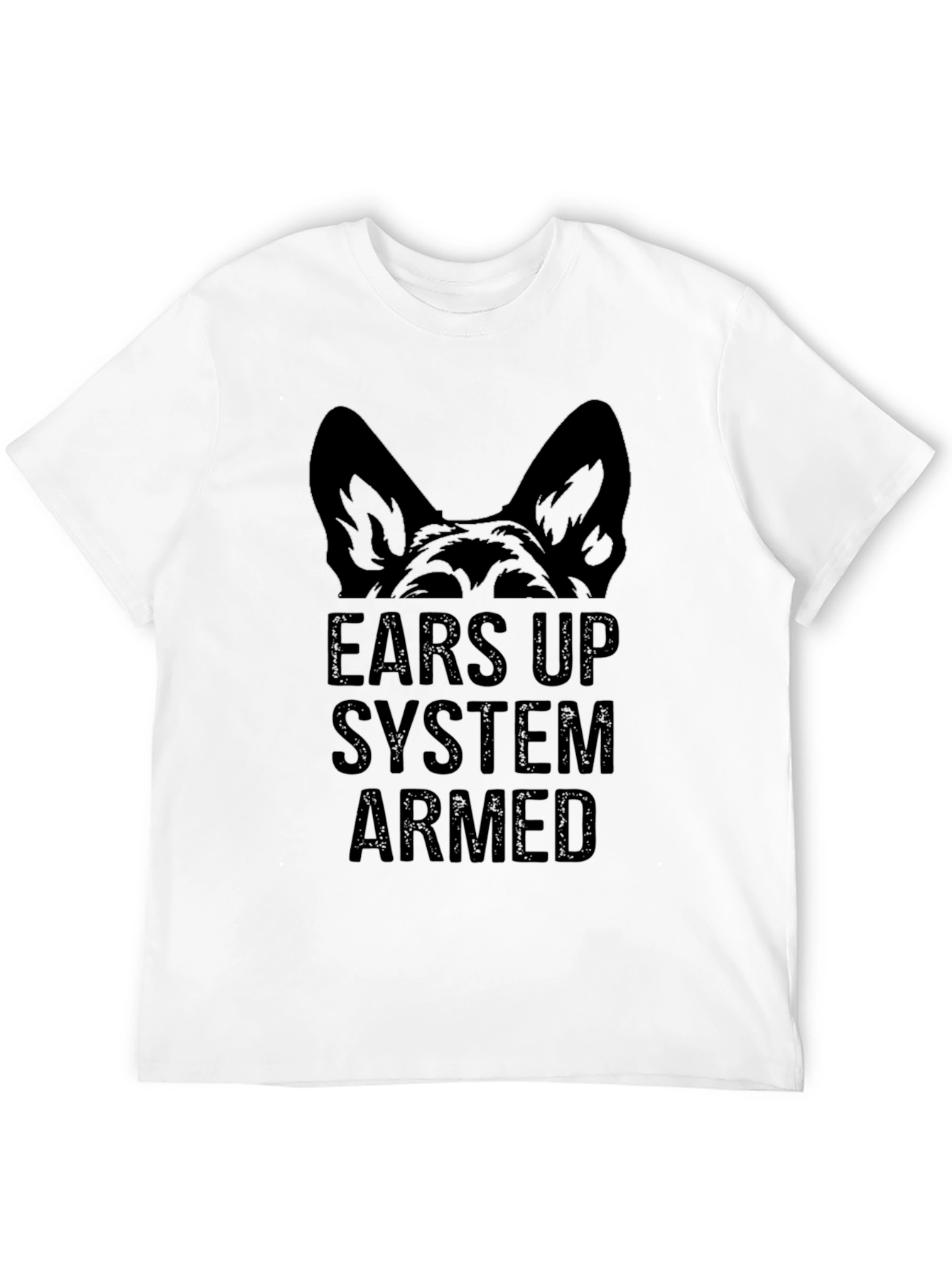 Ears Up System Armed Black Graphic Tee