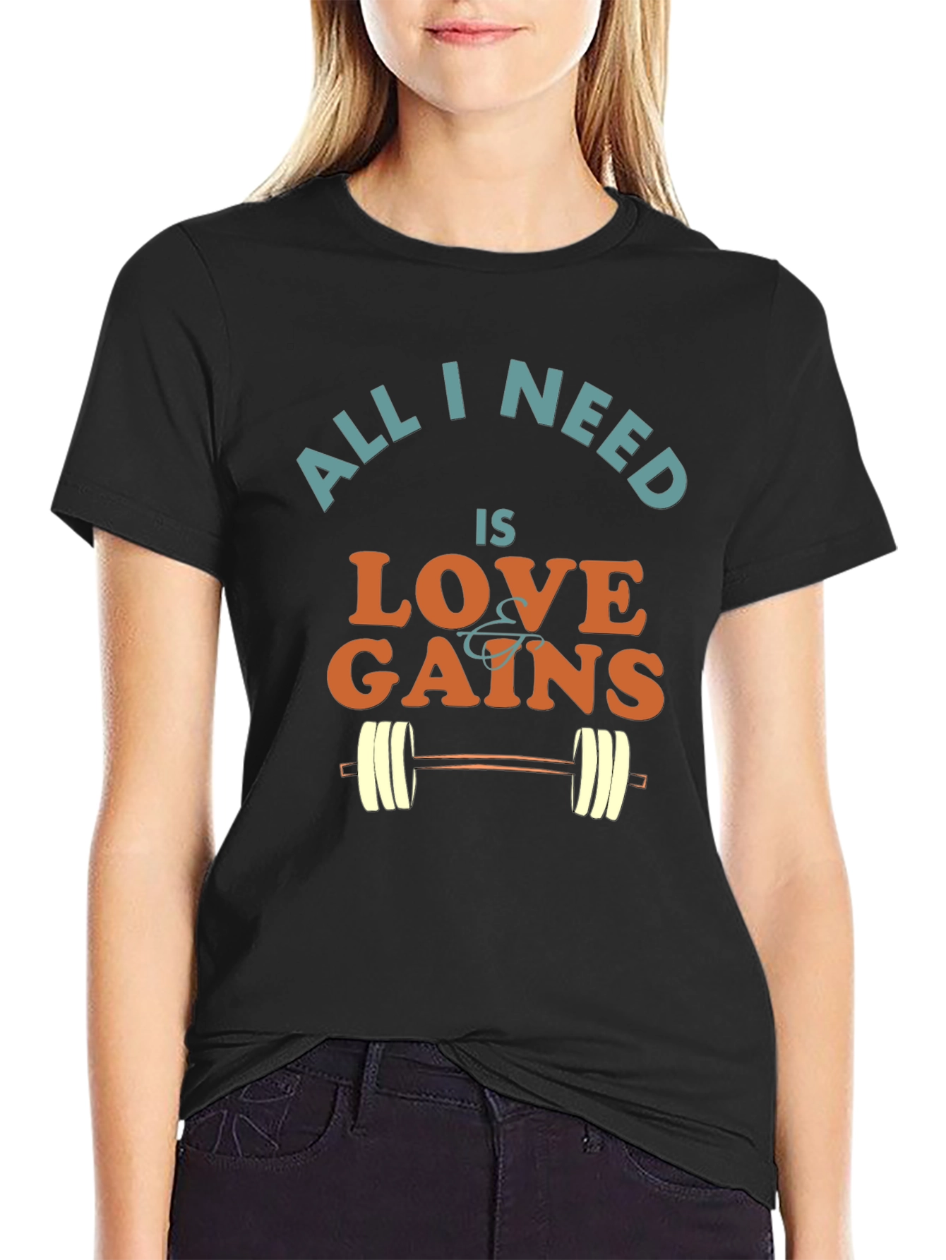 Love & Gains T-Shirt: Gym Workout Fitness Tee