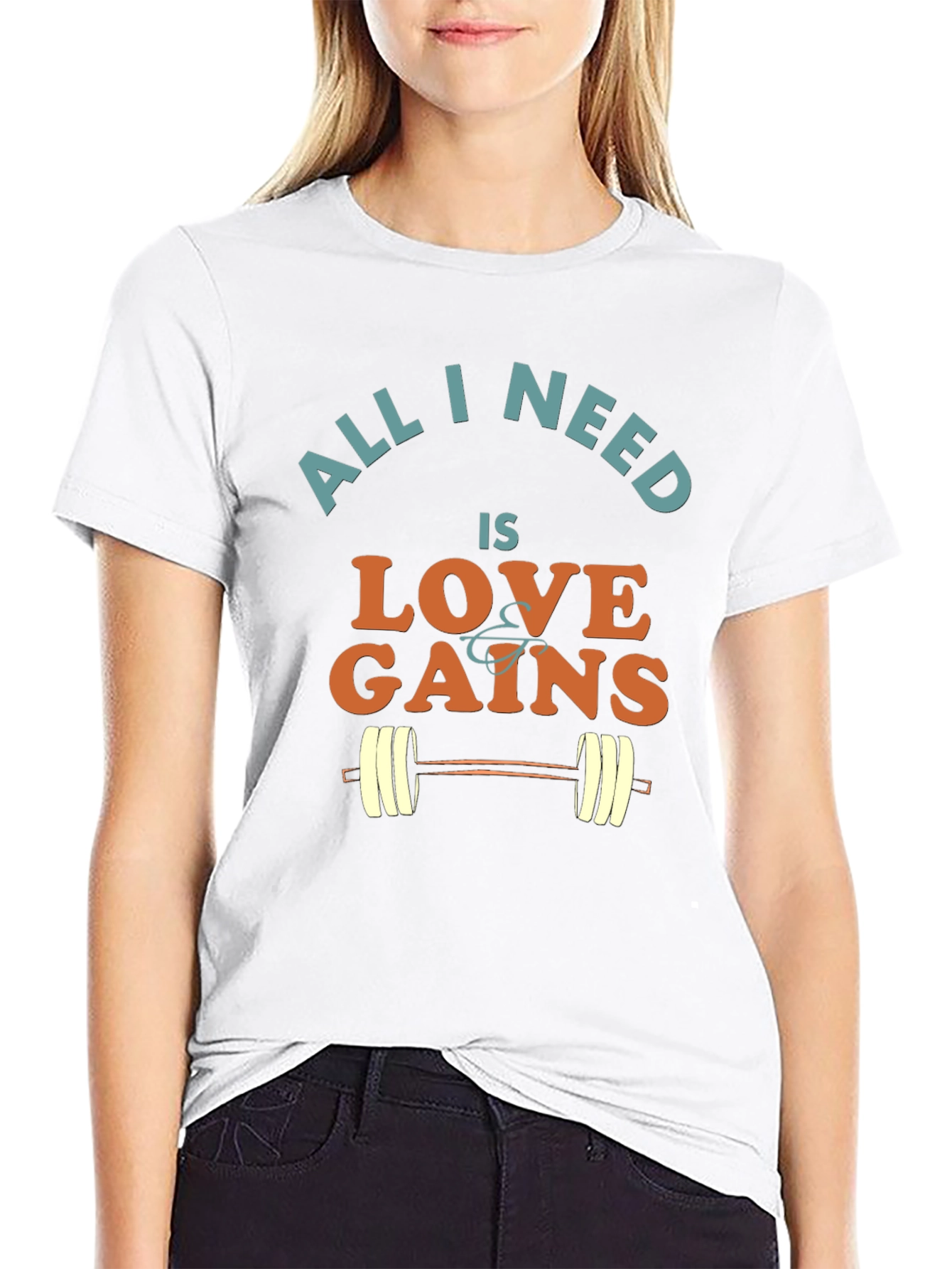 Love & Gains T-Shirt: Gym Workout Fitness Tee