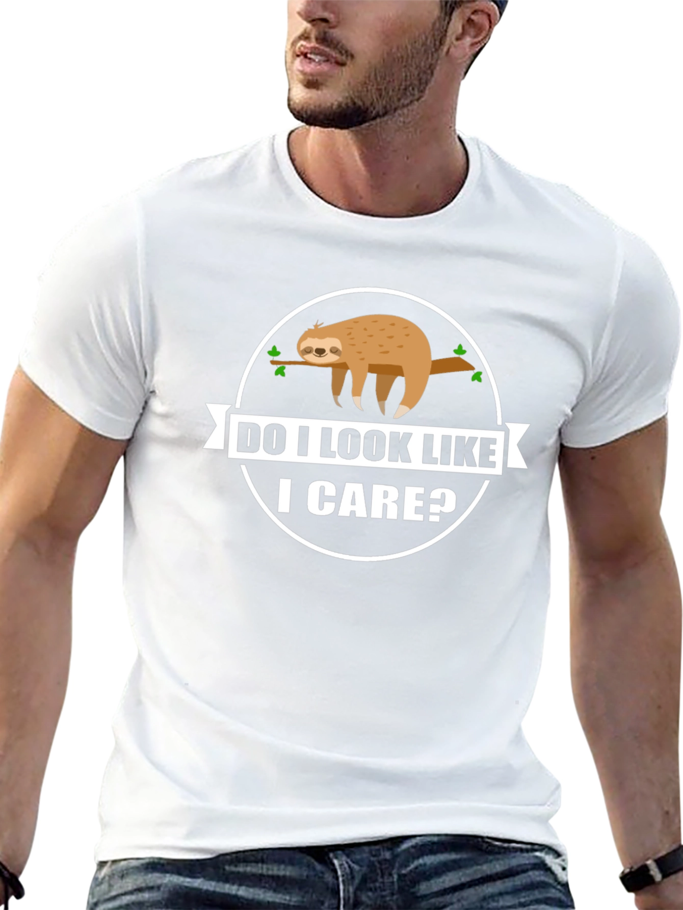 Do I Look Like I Care? Sloth Graphic T-Shirt