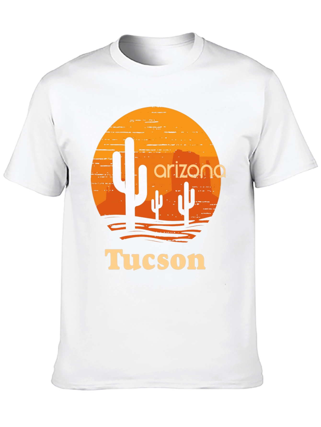 Arizona Tucson Graphic Tee - Desert Sunset Cactus