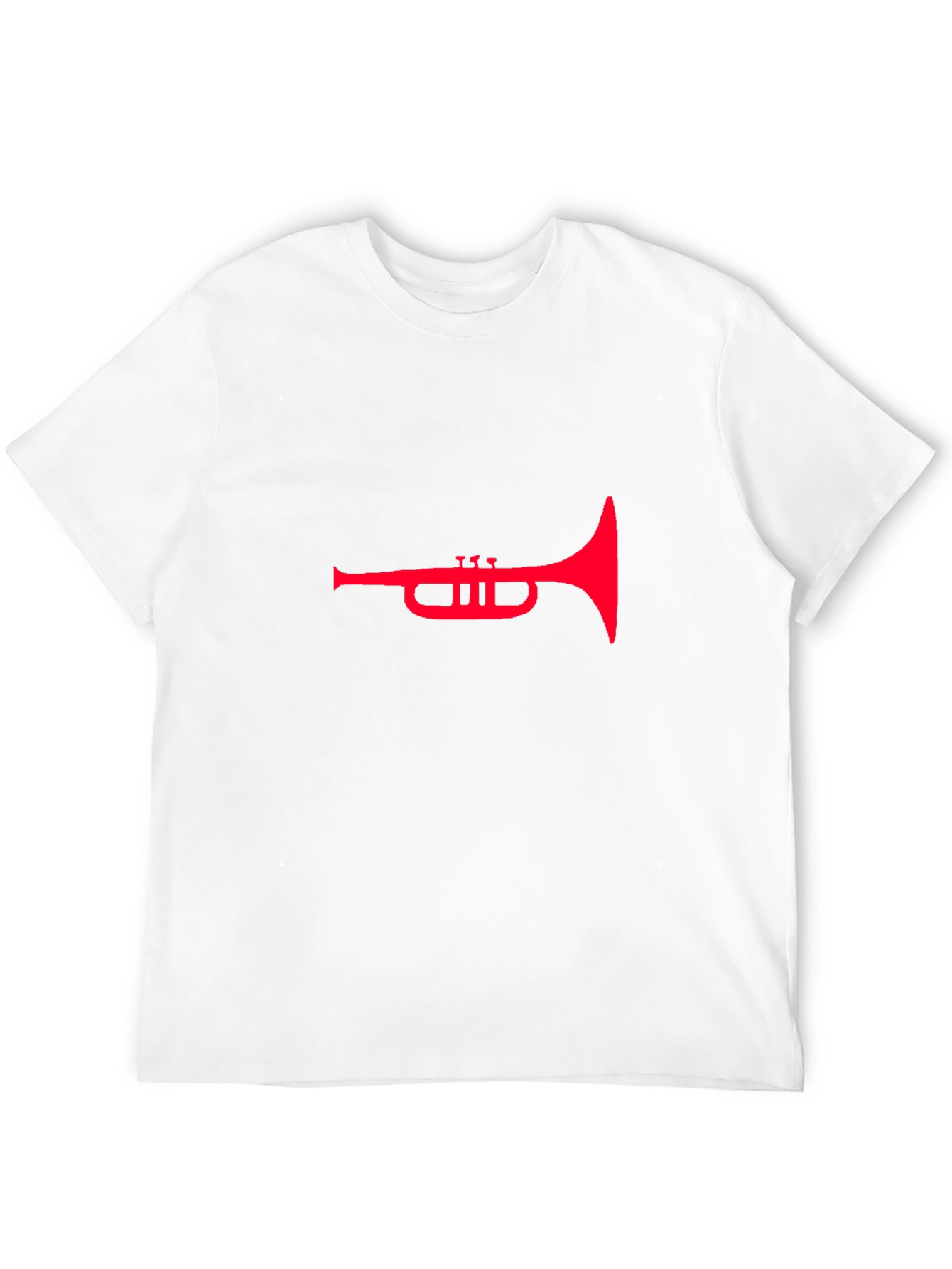 Red Trumpet Graphic Tee - Stylish Black T-Shirt