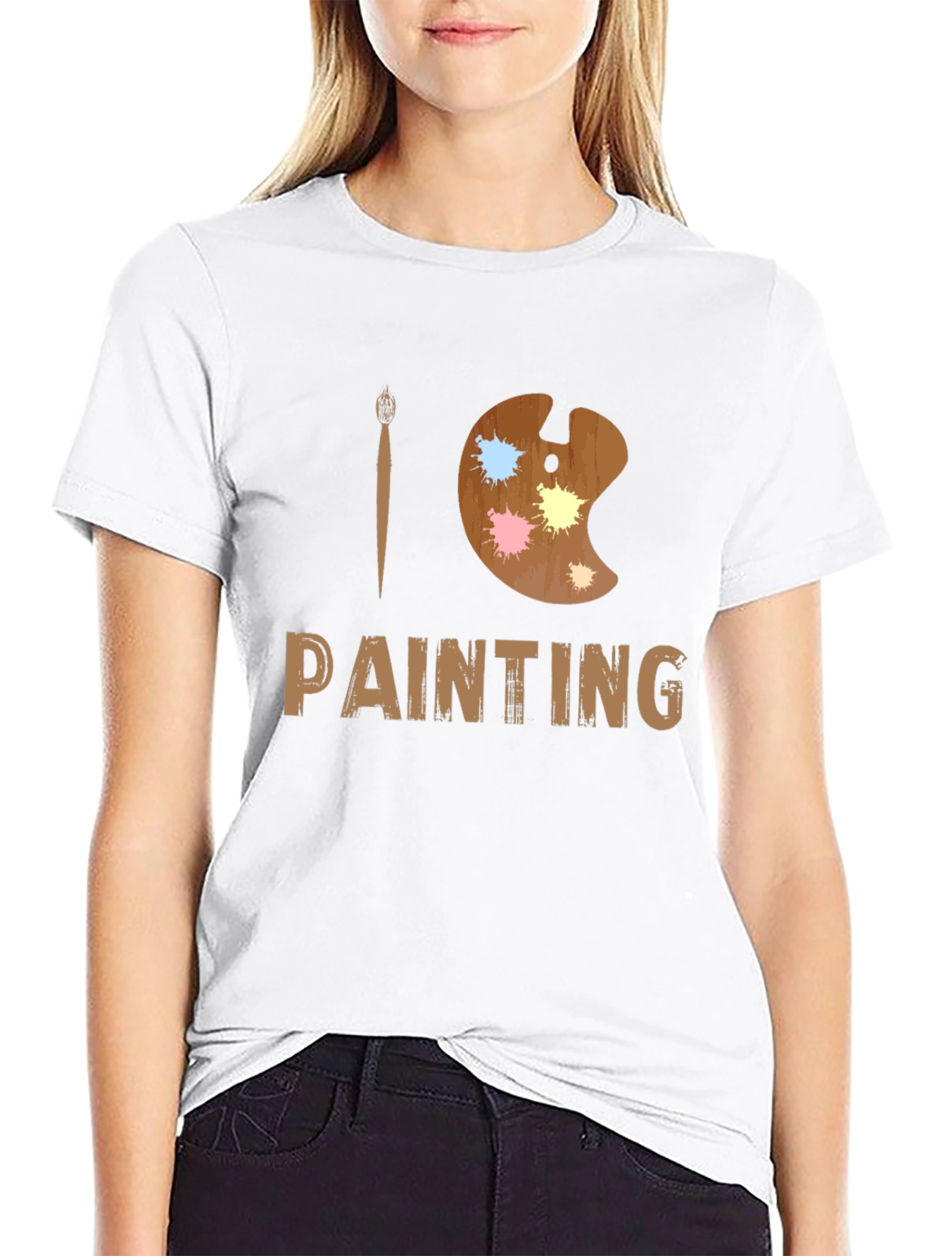 I Love Painting T-Shirt - Artist Palette Design