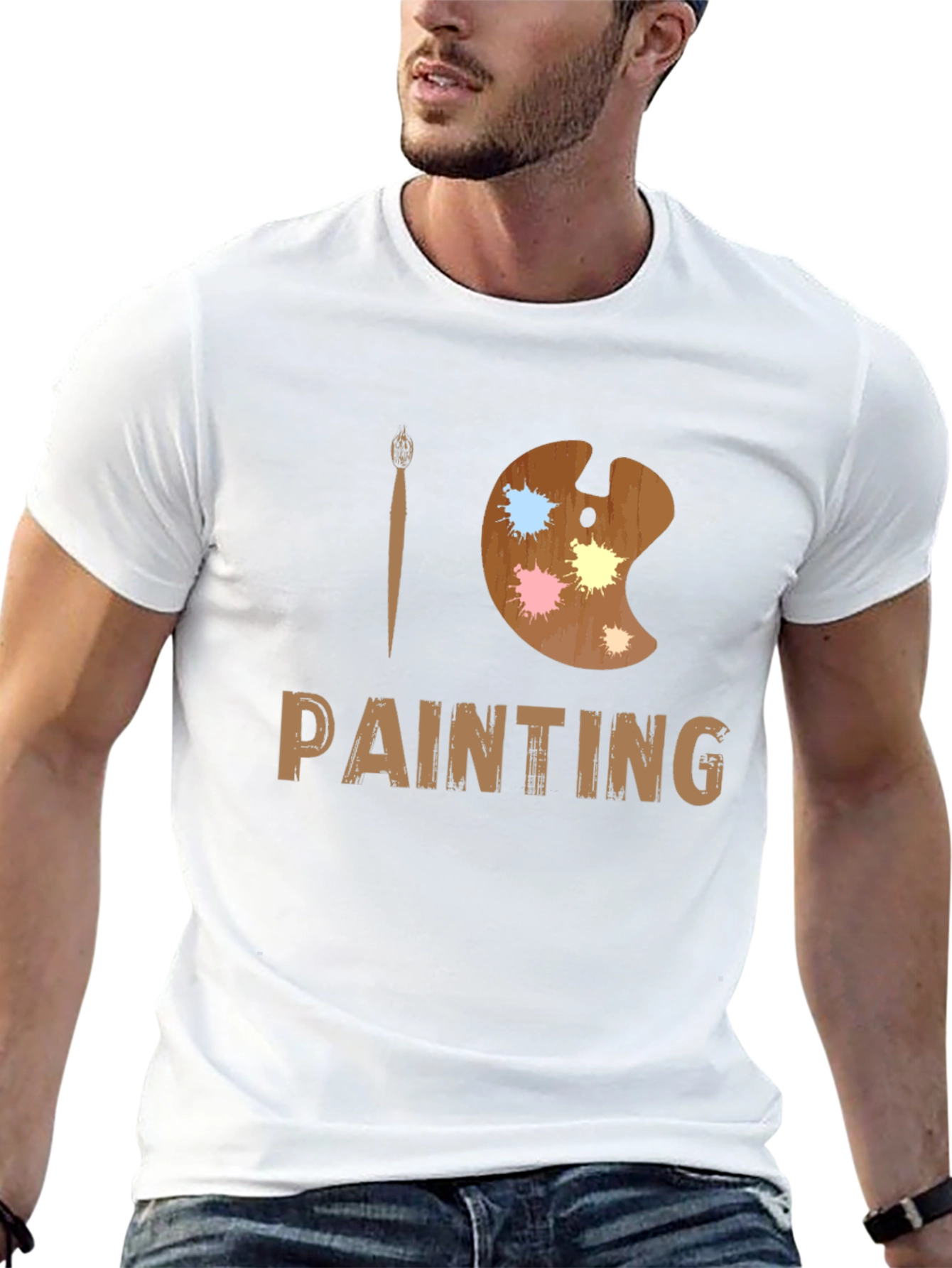 I Love Painting T-Shirt - Artist Palette Design