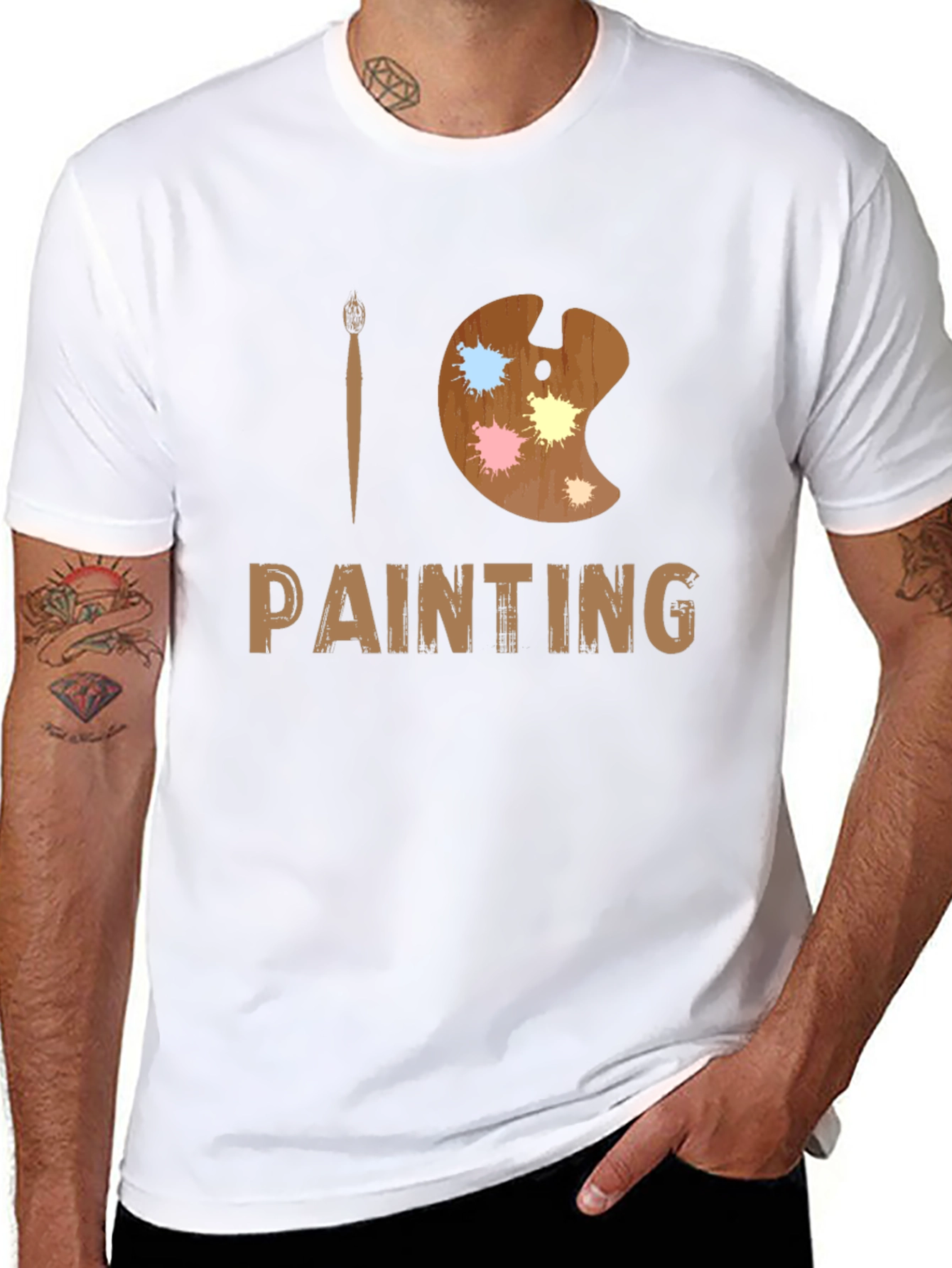 I Love Painting T-Shirt - Artist Palette Design