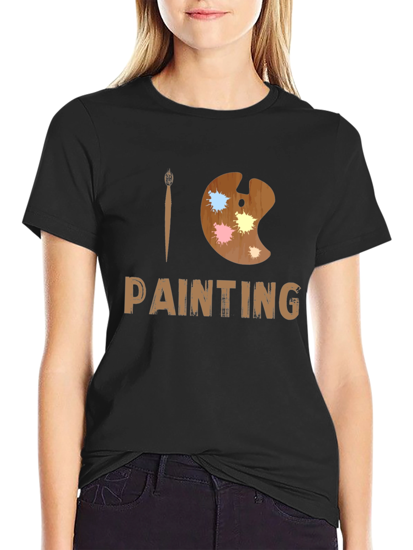 I Love Painting T-Shirt - Artist Palette Design